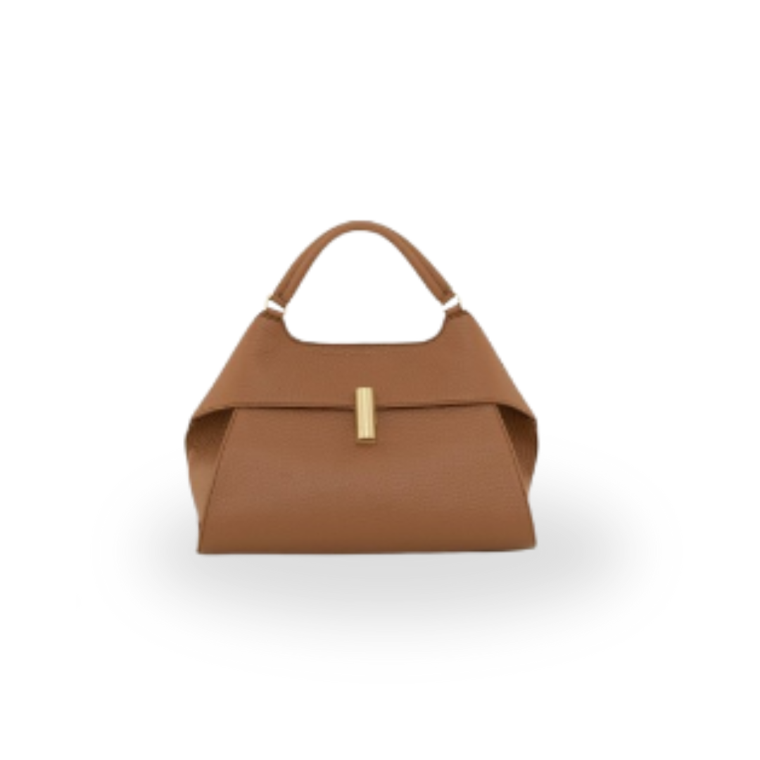 Elegant Brown Leather Handbag