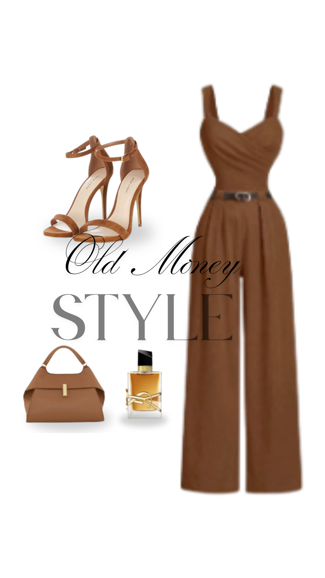 Elegant Brown Jumpsuit