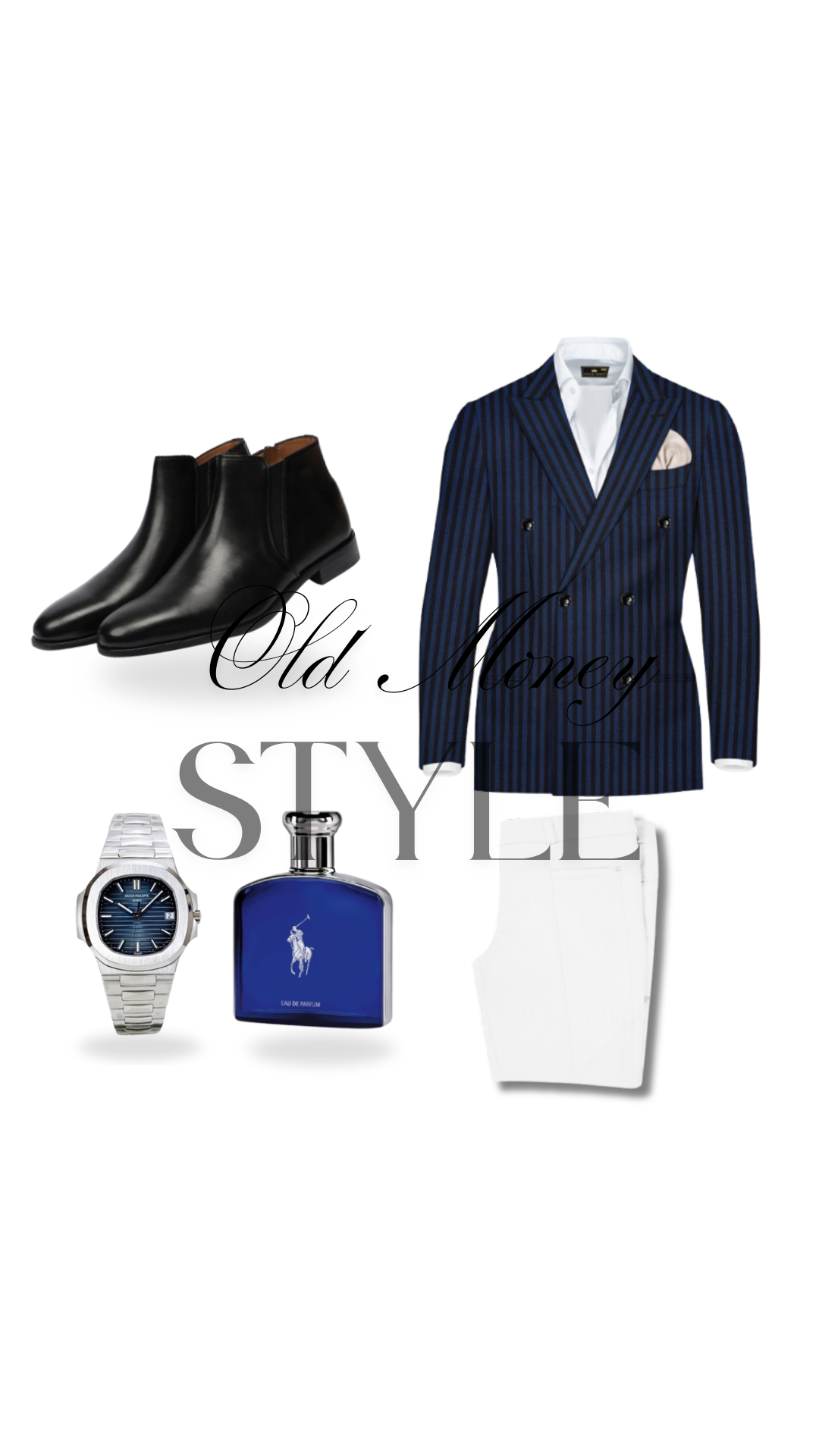 Men’s Pinstripe Suit Set