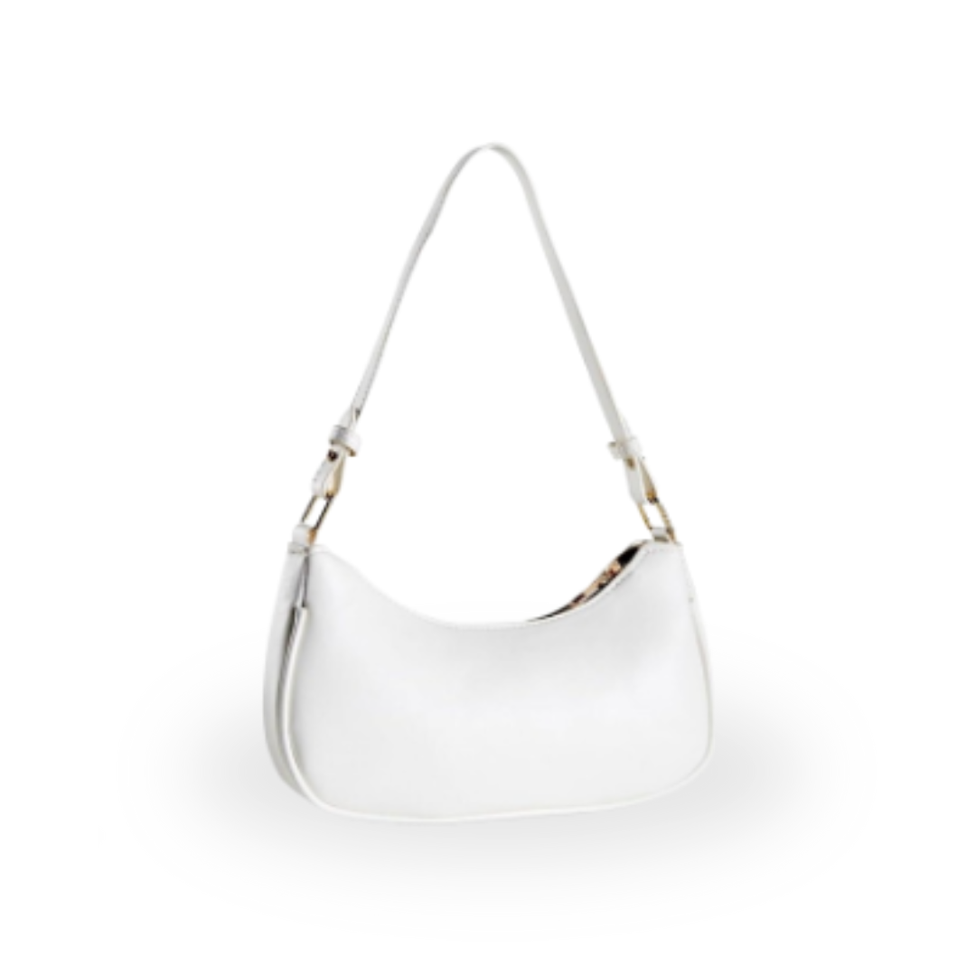 White Leather Shoulder Bag