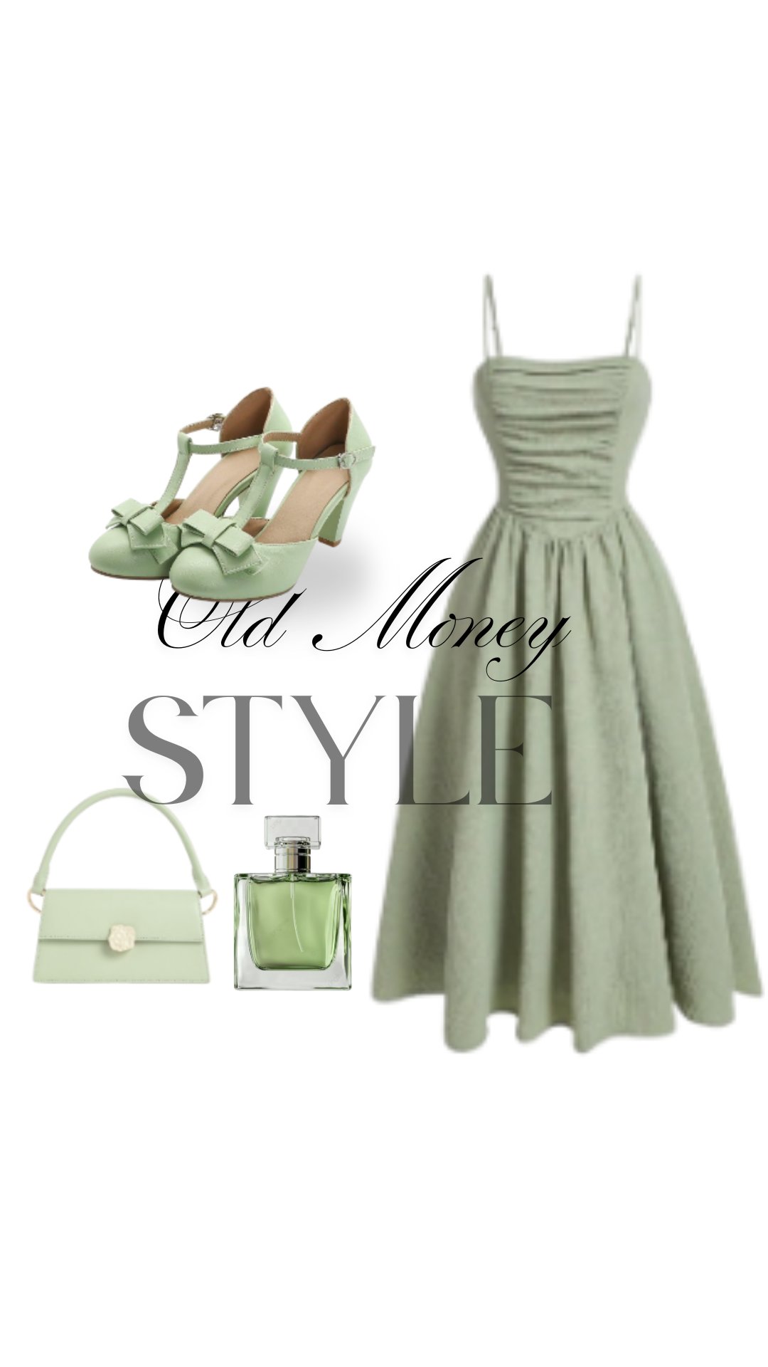 Elegant Sage Green Midi Dress