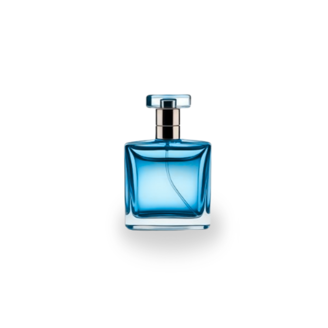 Blue Glass Perfume Bottle