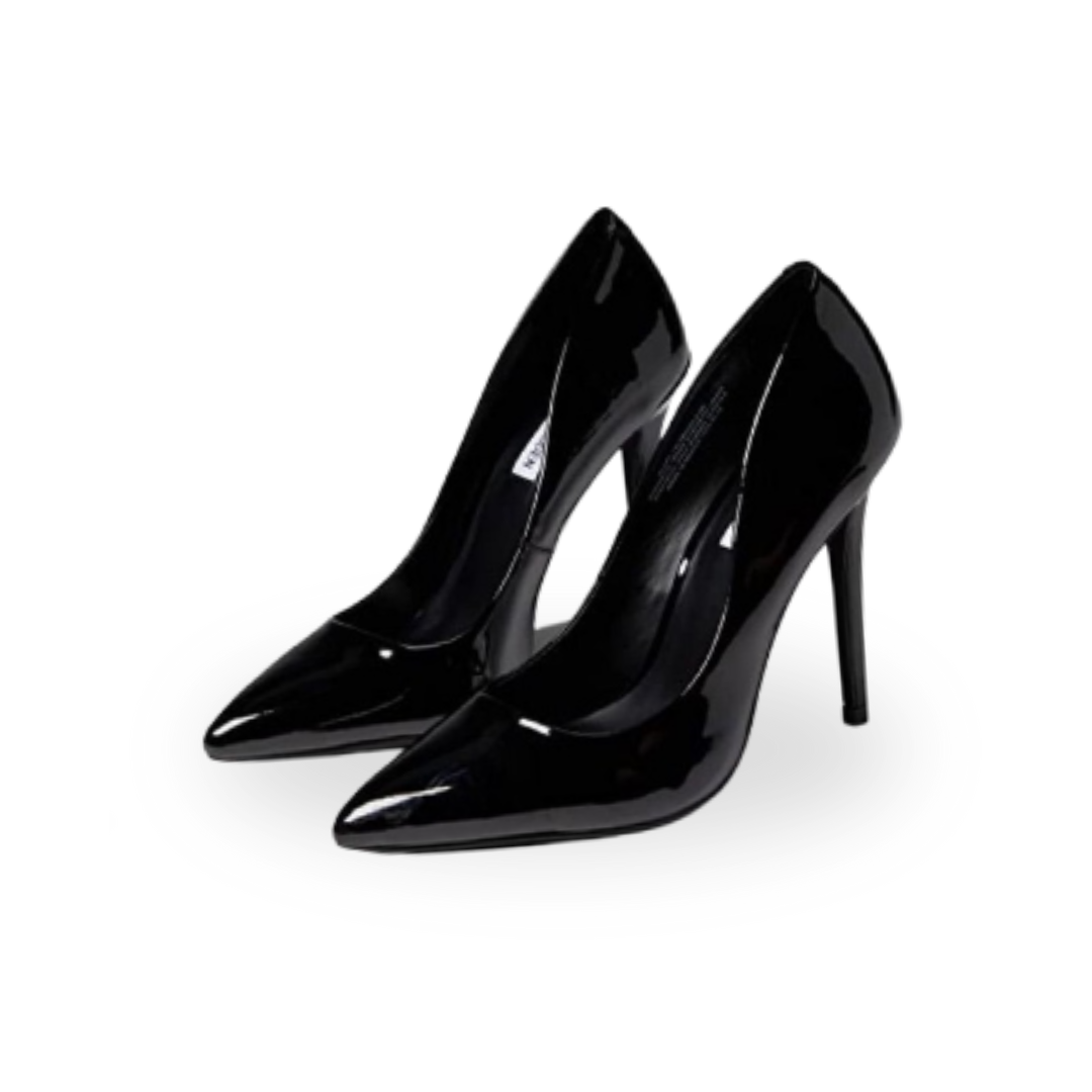 Black Patent Leather High Heels