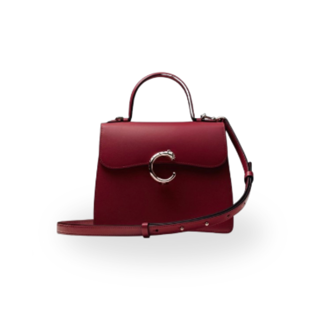 Elegant Burgundy Leather Handbag