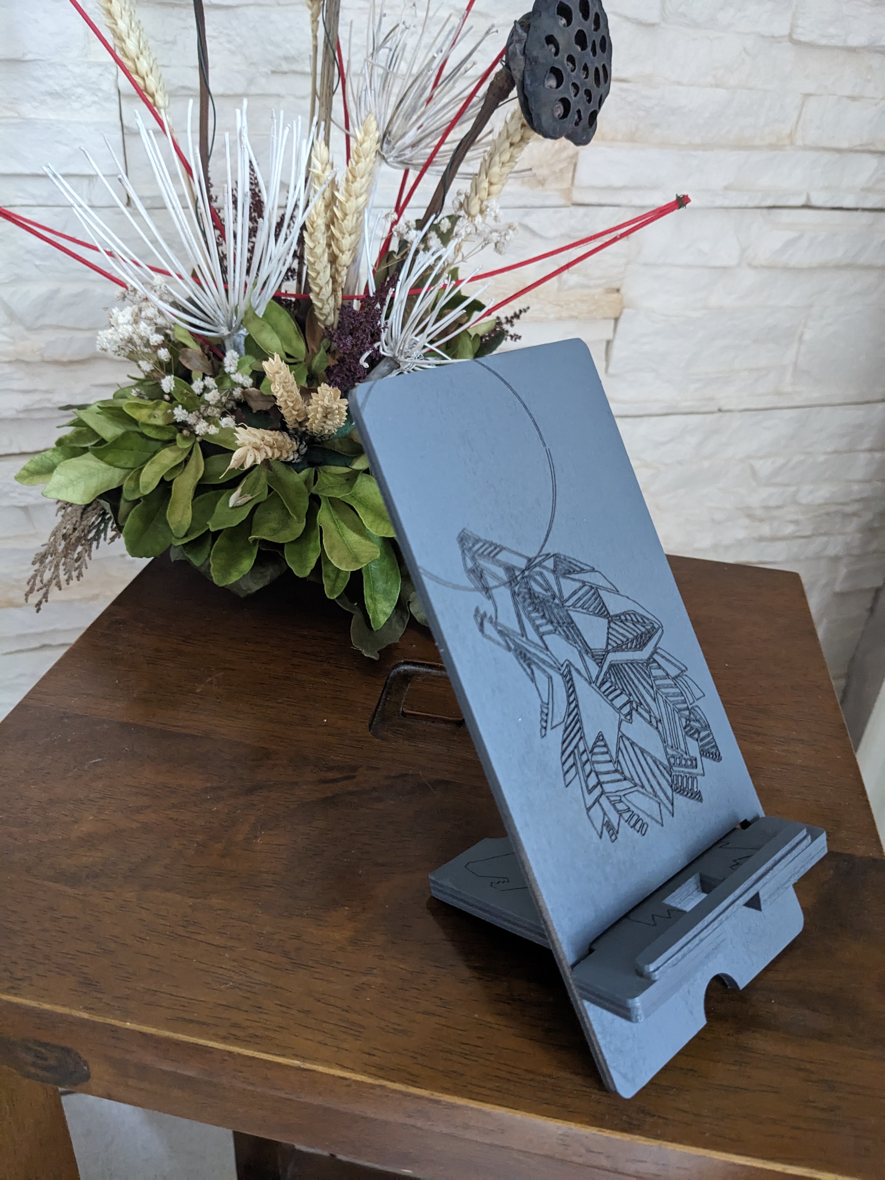 Chevalet de téléphone Loup