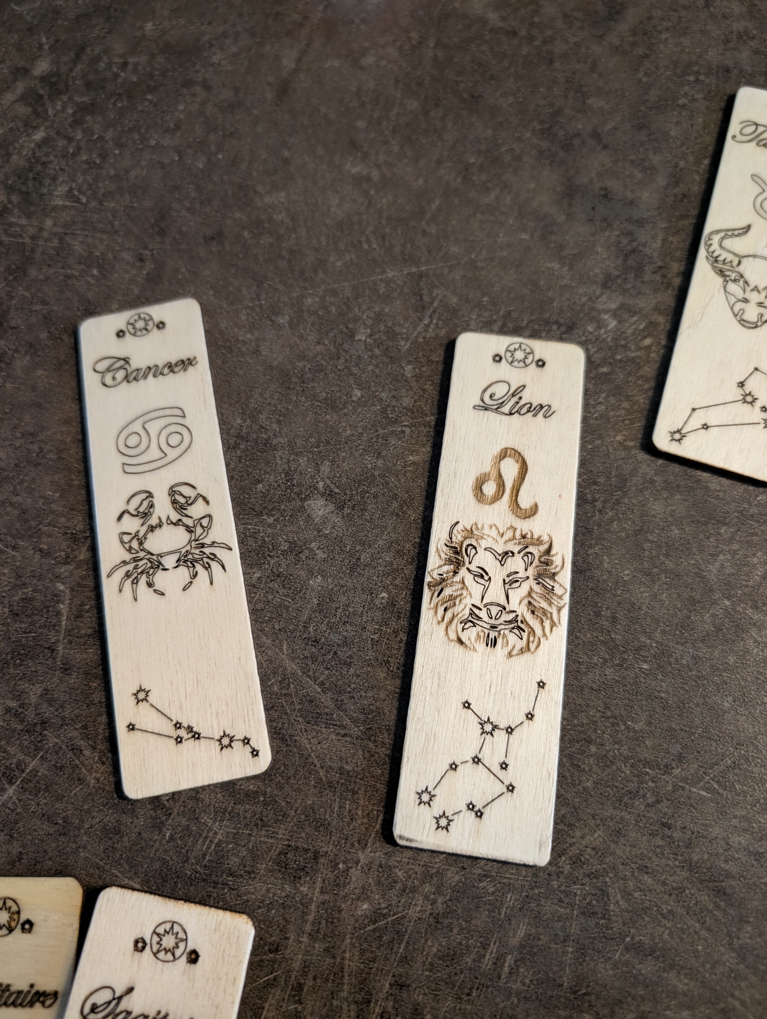 Marque-pages en cp peuplier