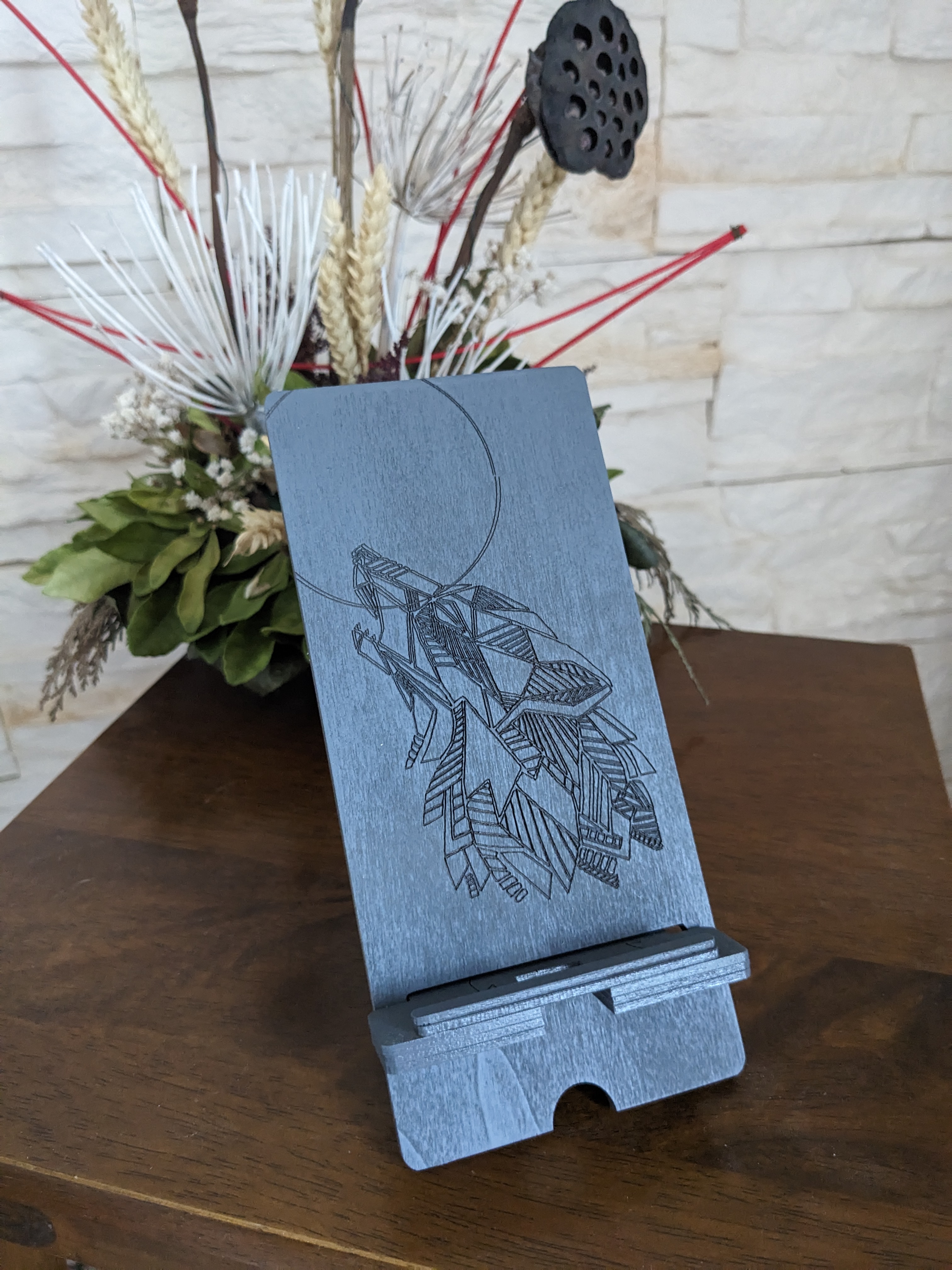 Chevalet de téléphone Loup