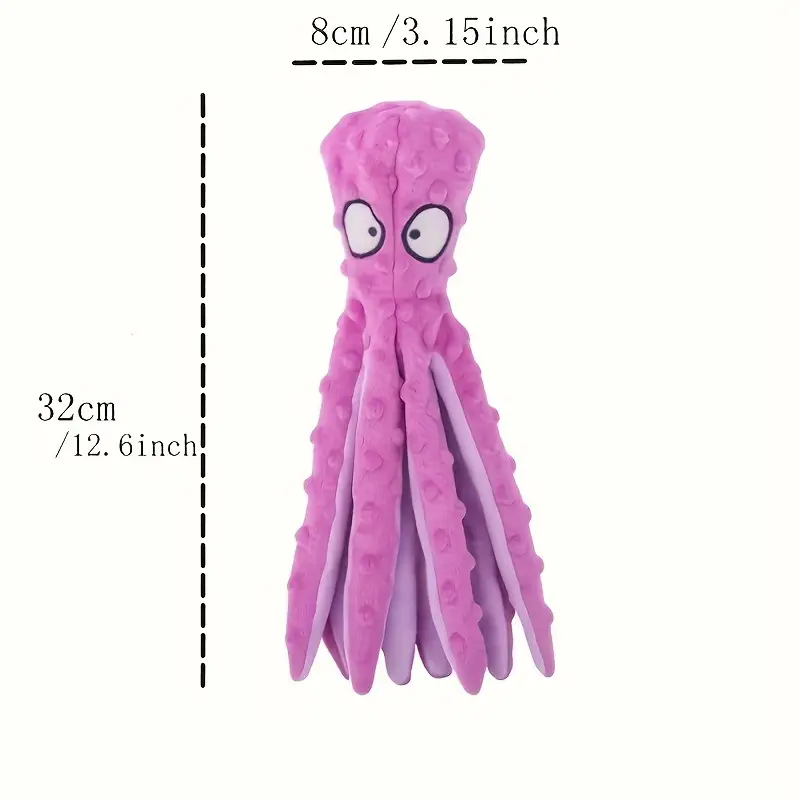 PLUSH OCTOPUS DOG TOY