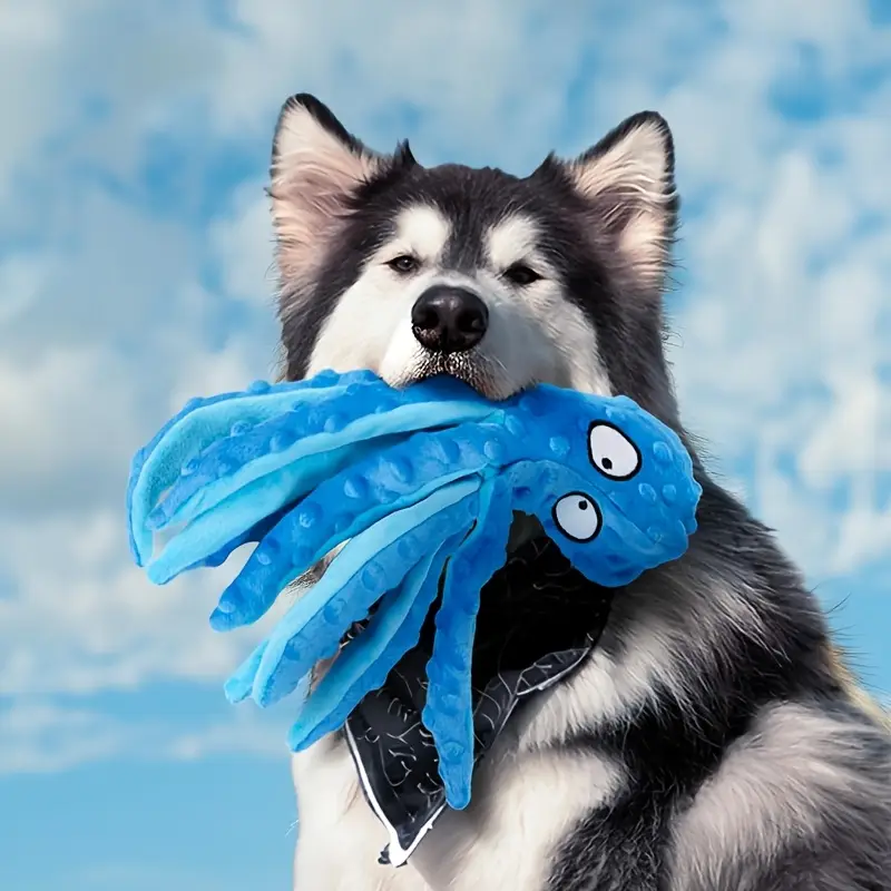 PLUSH OCTOPUS DOG TOY