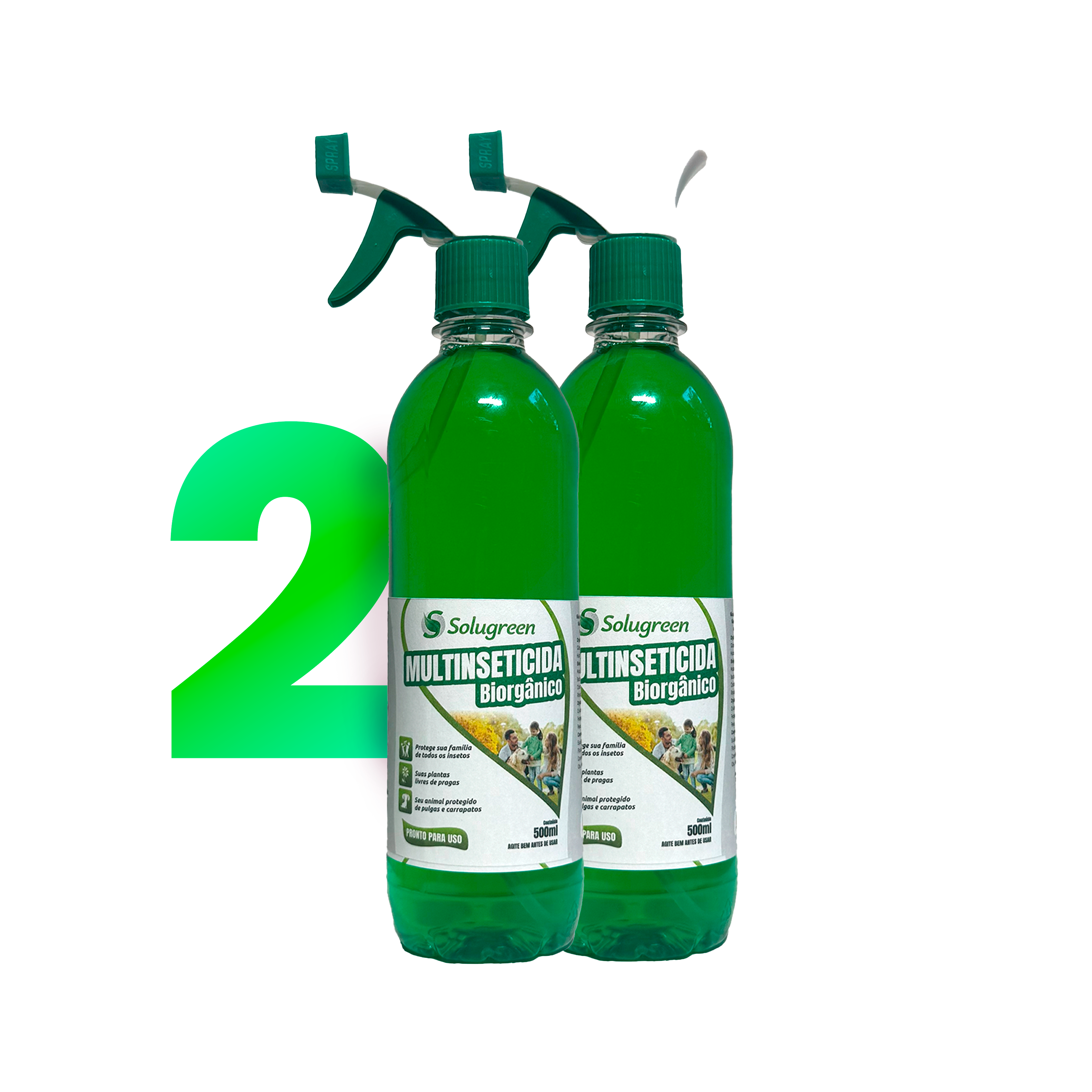 Multi-Inseticida 2x 500ml (Refil) Orgânico