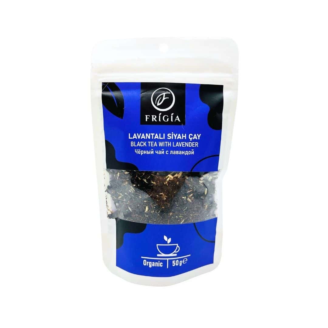 Juodoji arbata su levanda