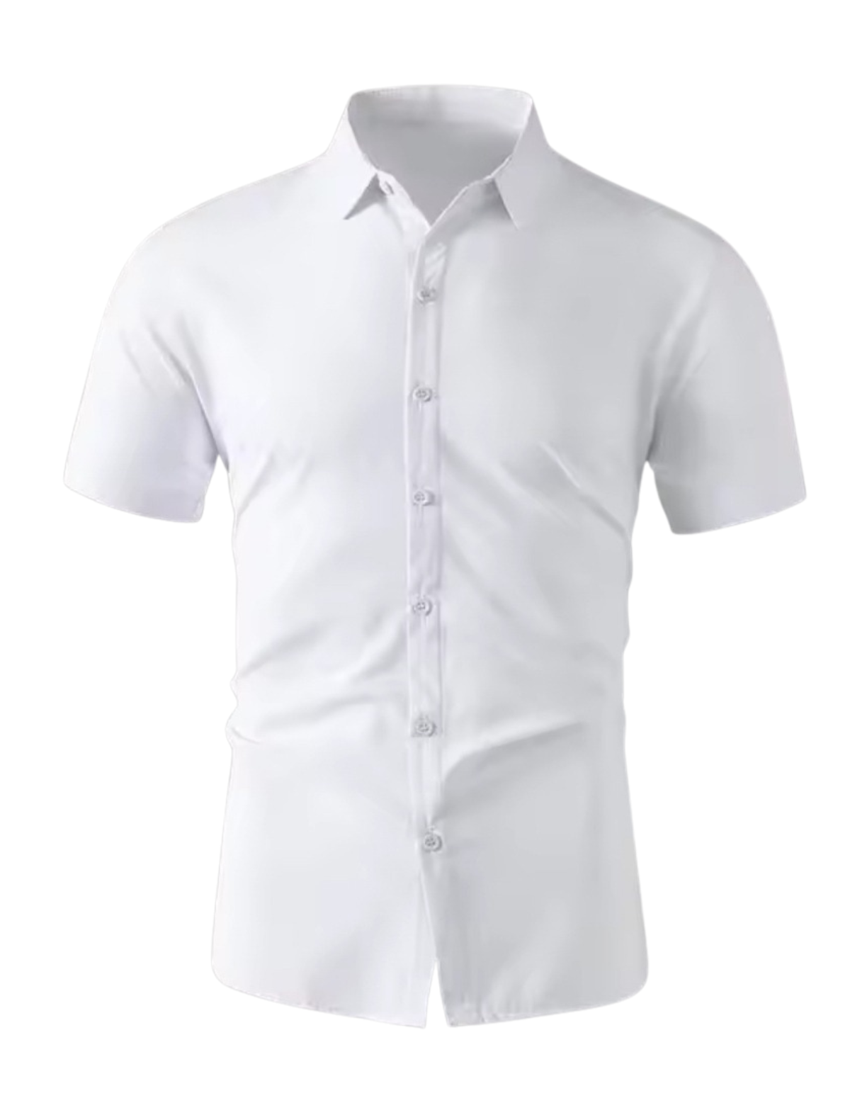 CAMISA MASCULINA MANGA CURTA SLIM SPORT FINO EM ALGODÃO  CONFORTO TOTAL.