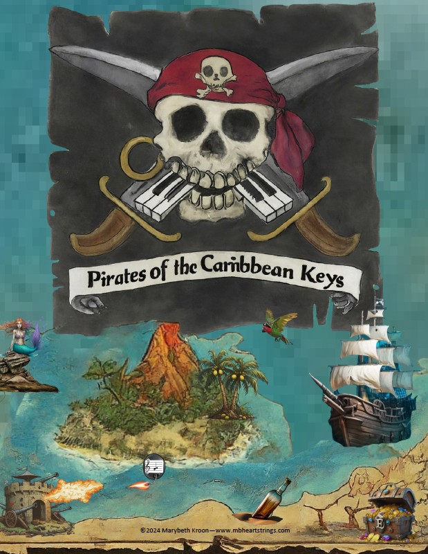 Pirates of the Caribbean Keys Piano Notebook