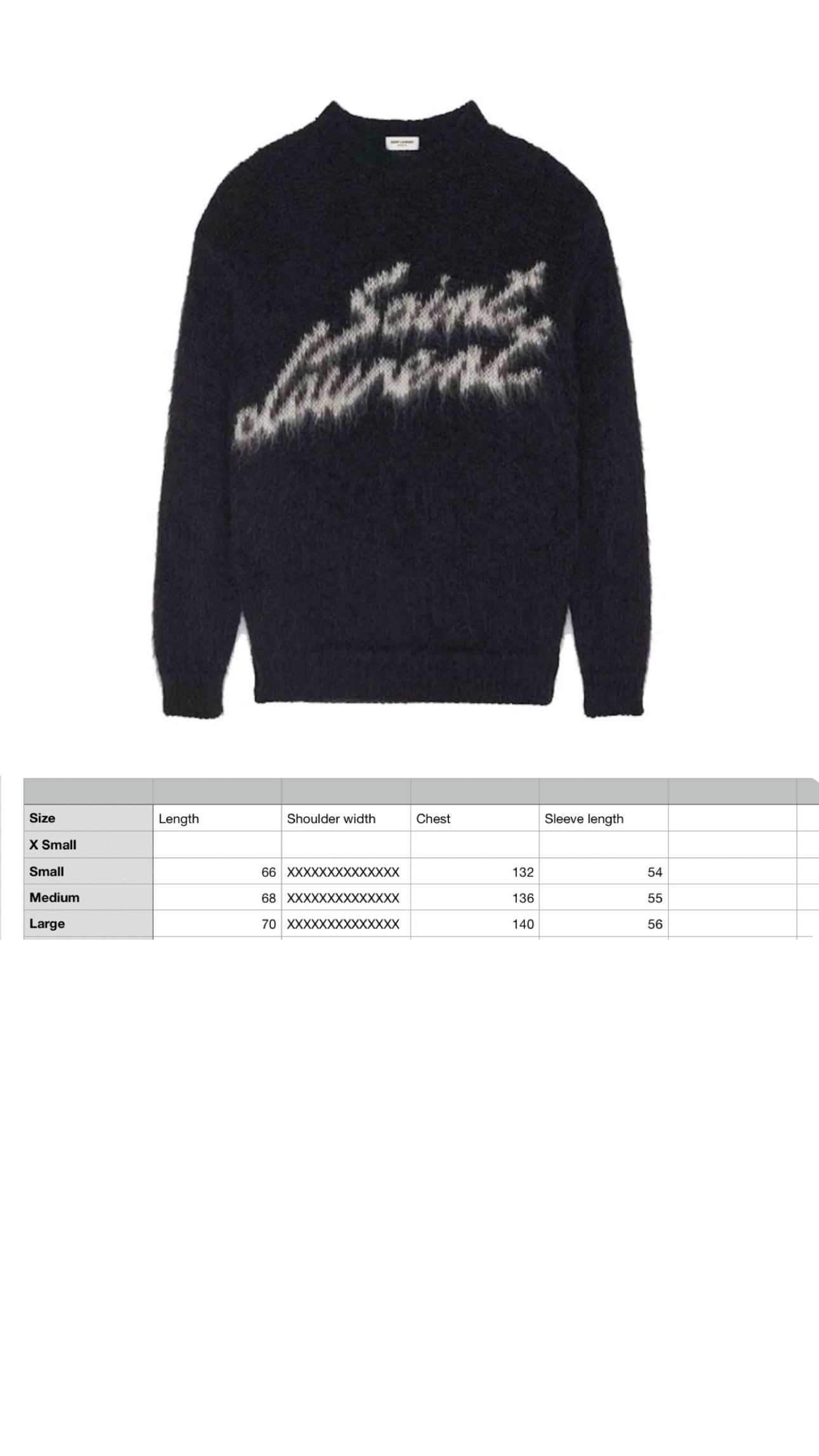 Saint Laurent 9OS Sweater In Mohair