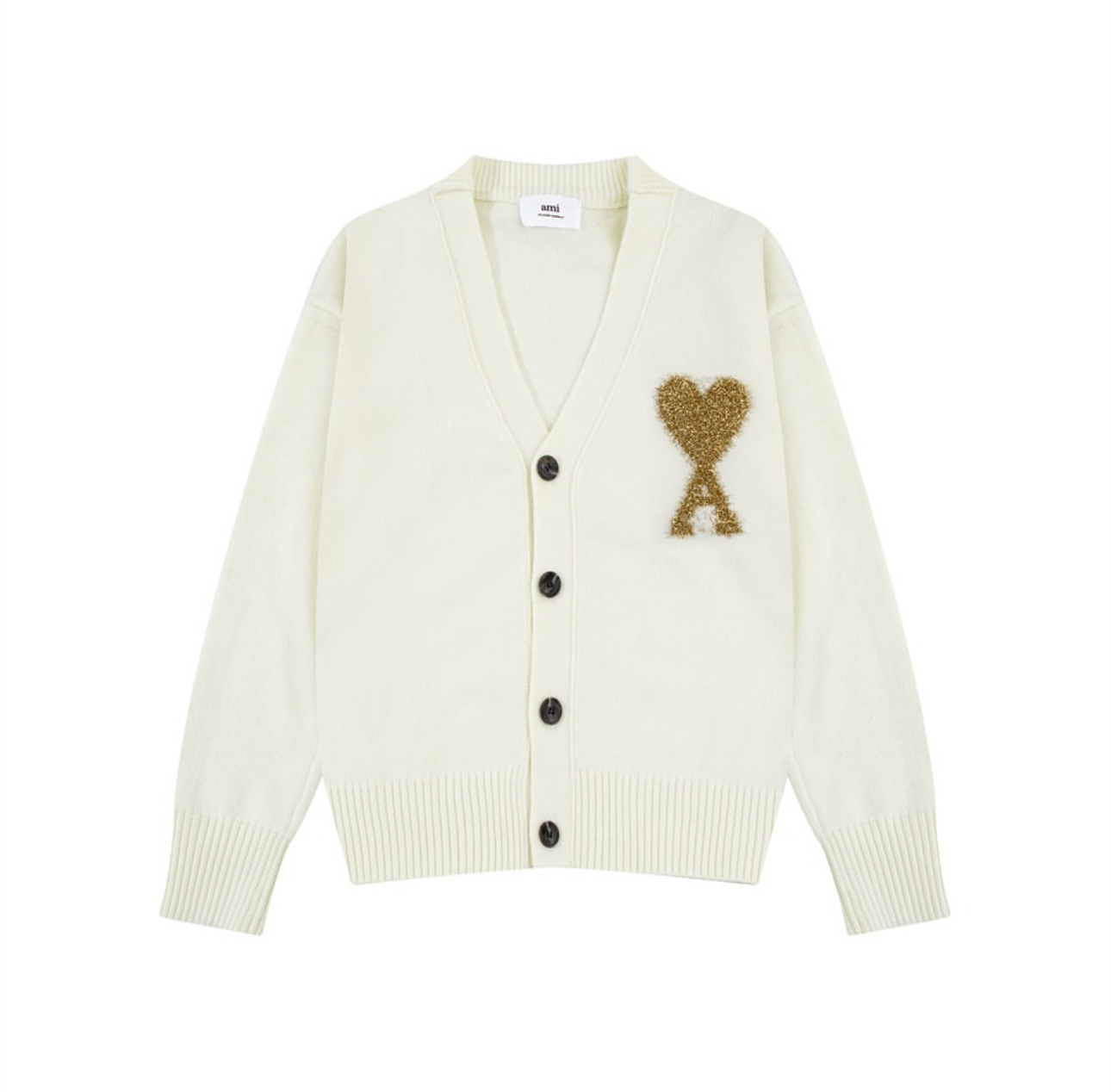AMI V-Neck bottom up sweater