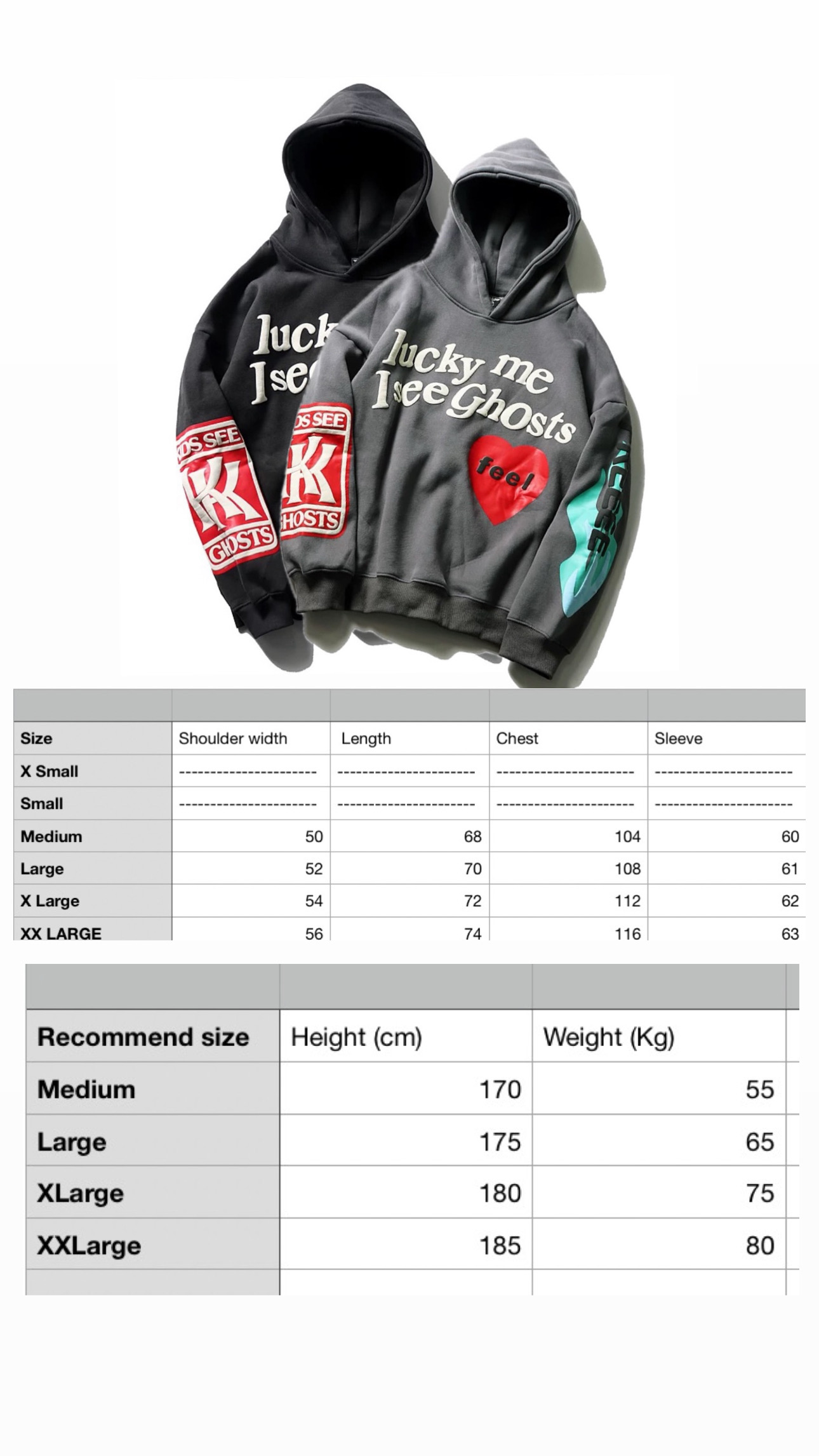 CPFM Lucky me I see ghosts hoodie