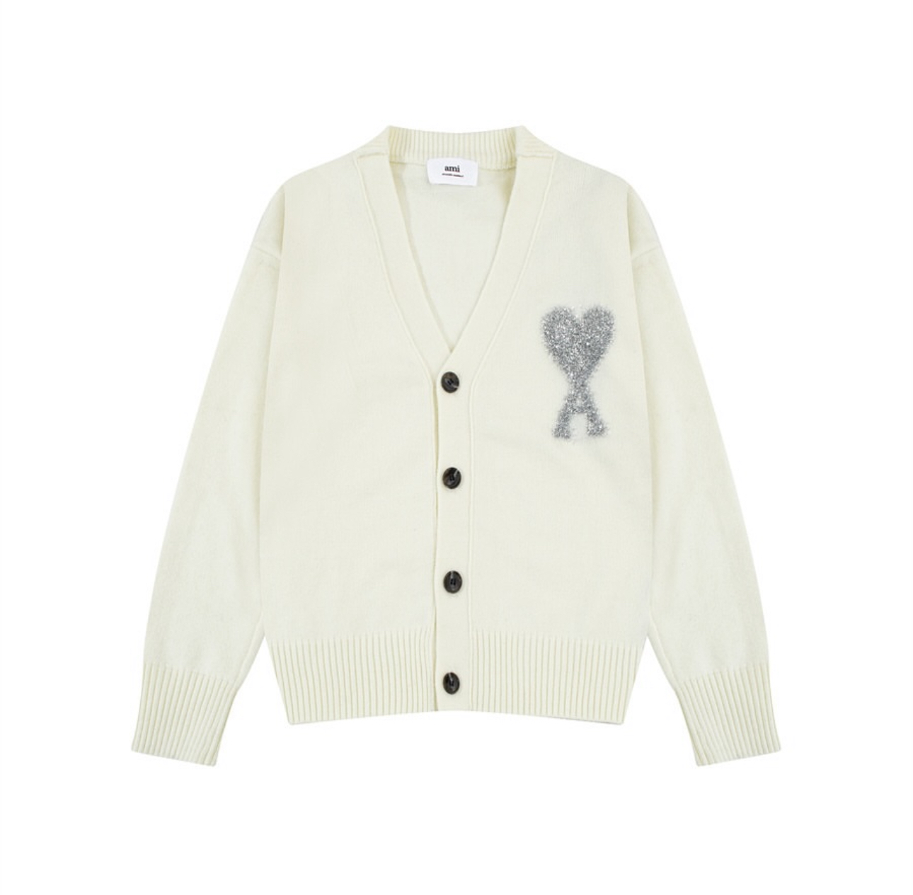 AMI V-Neck bottom up sweater