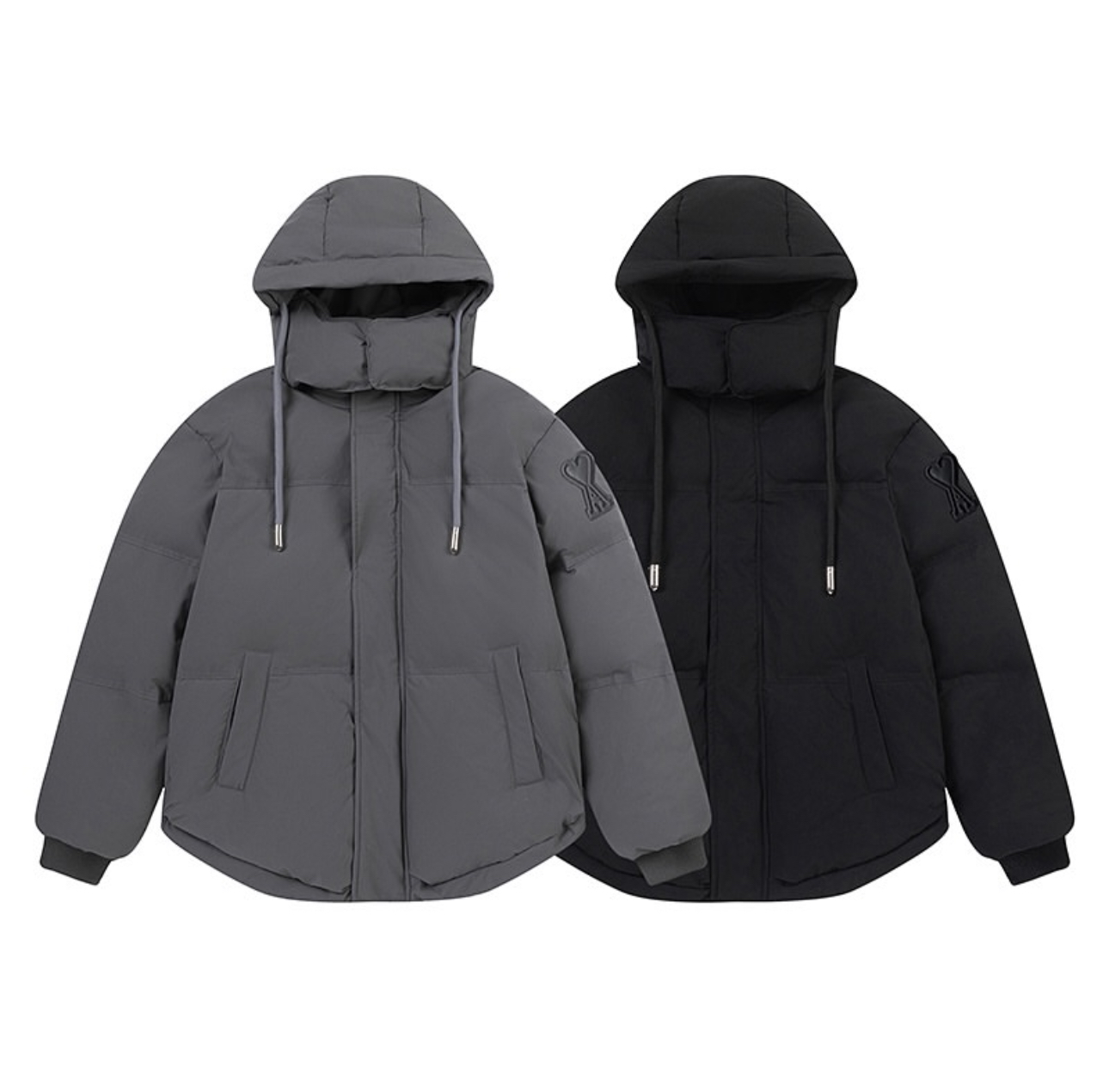 Ami Paris Ami de Coeur Patch Down Jacket