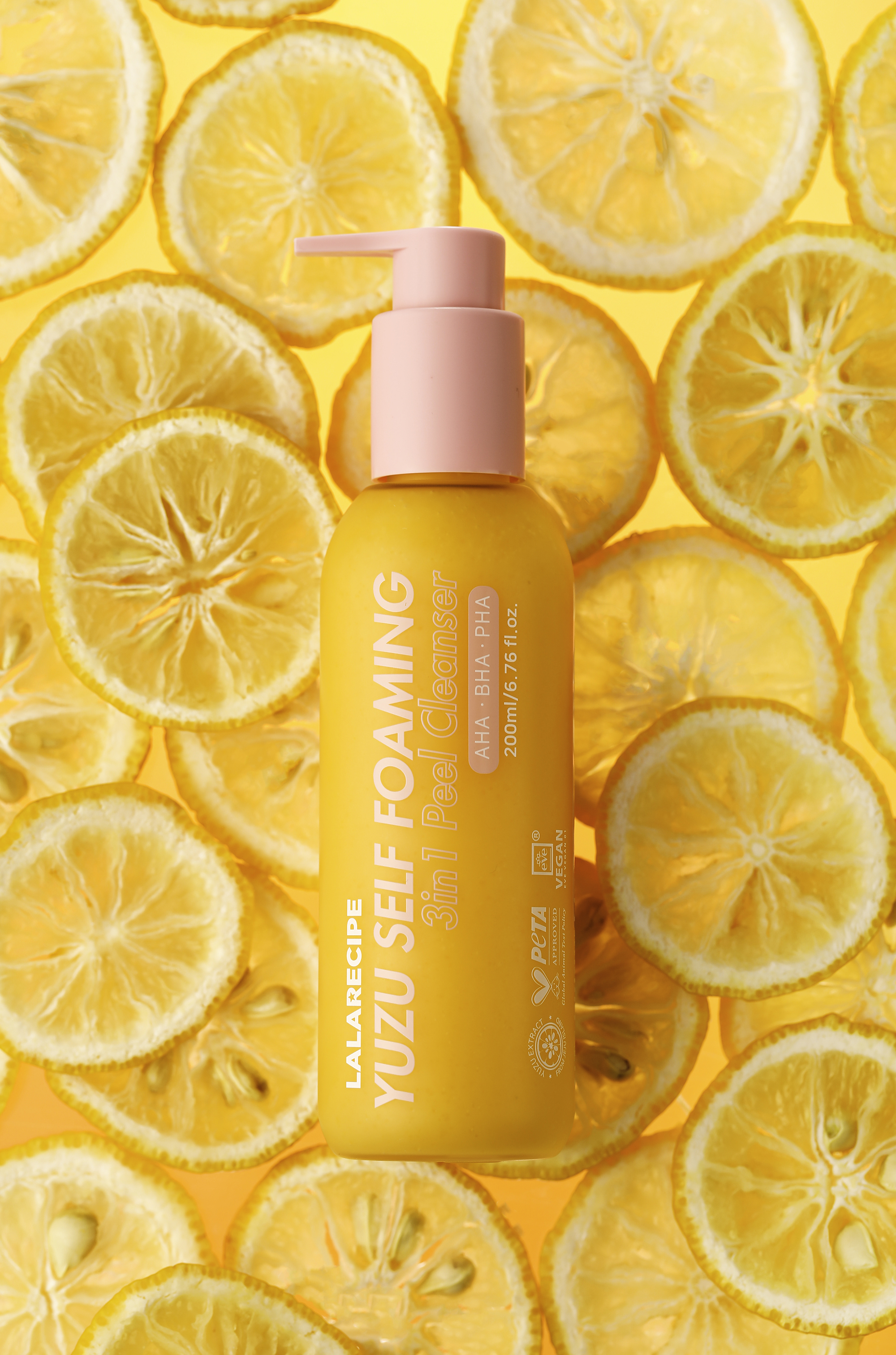 LALARECIPE Yuzu Self Foaming 3in1 Cleanser (200ml)