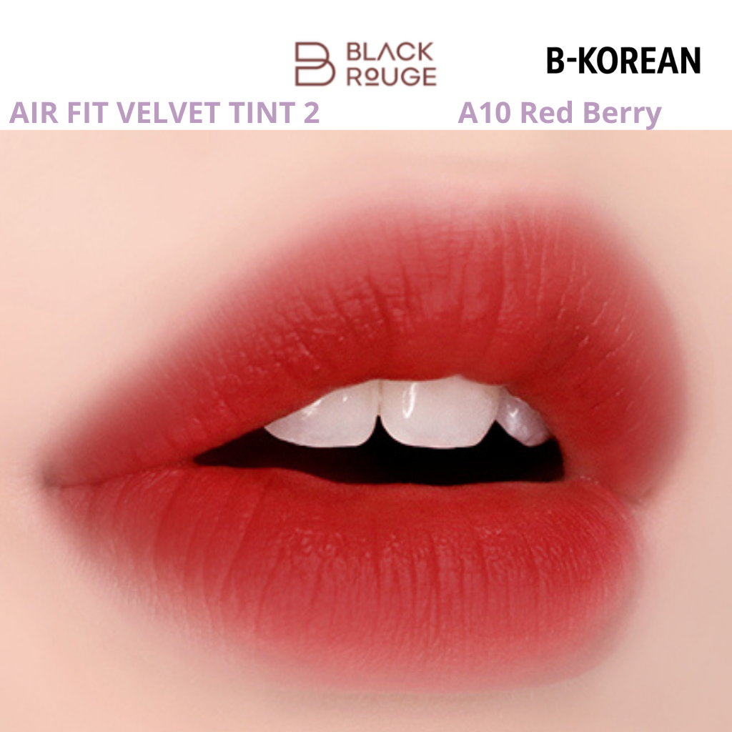 Black Rouge Air Fit Velvet Tint 2 - A10 Red Berry   -بلاك روج إير فيت فيلفيت تينت