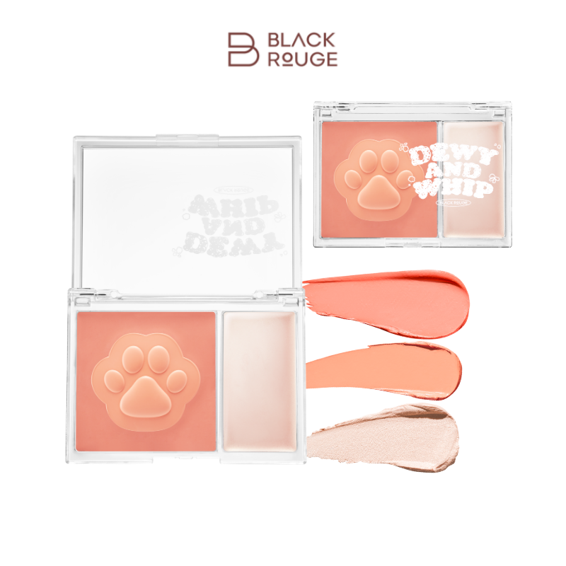 BLACK ROUGE - Dewy Whip Cheek & Beam - DW03 Tangerine -أحمر شفاه أسود - ديوي ويب تشيك آند بيم