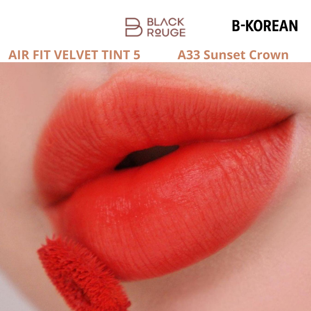 Black Rouge Air Fit Velvet Tint 7 -A33 Sunset Crown -بلاك روج إير فيت فيلفيت تينت