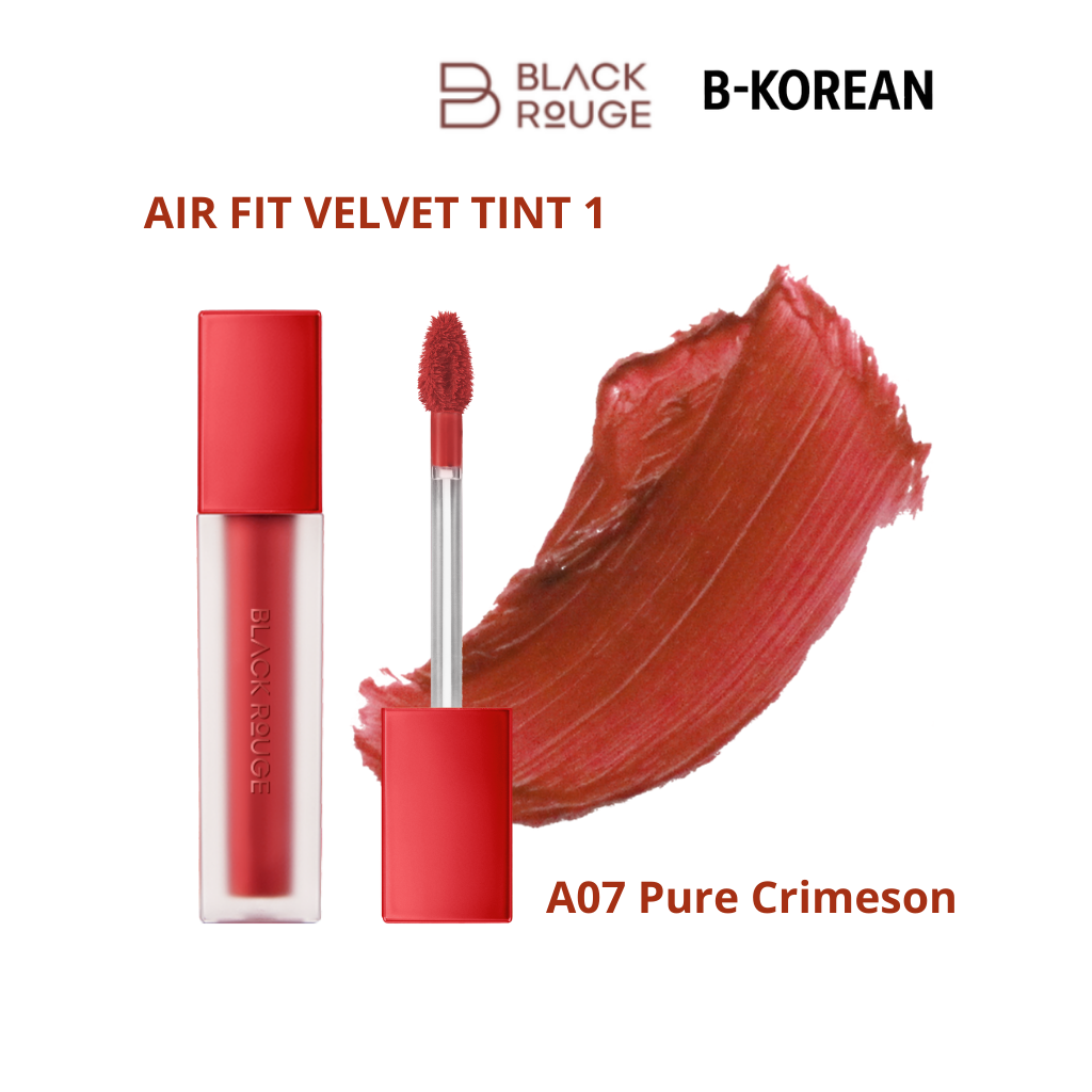 Black Rouge Air Fit Velvet Tint 1 -A07 Pure Crimson -بلاك روج إير فيت فيلفيت تينت  