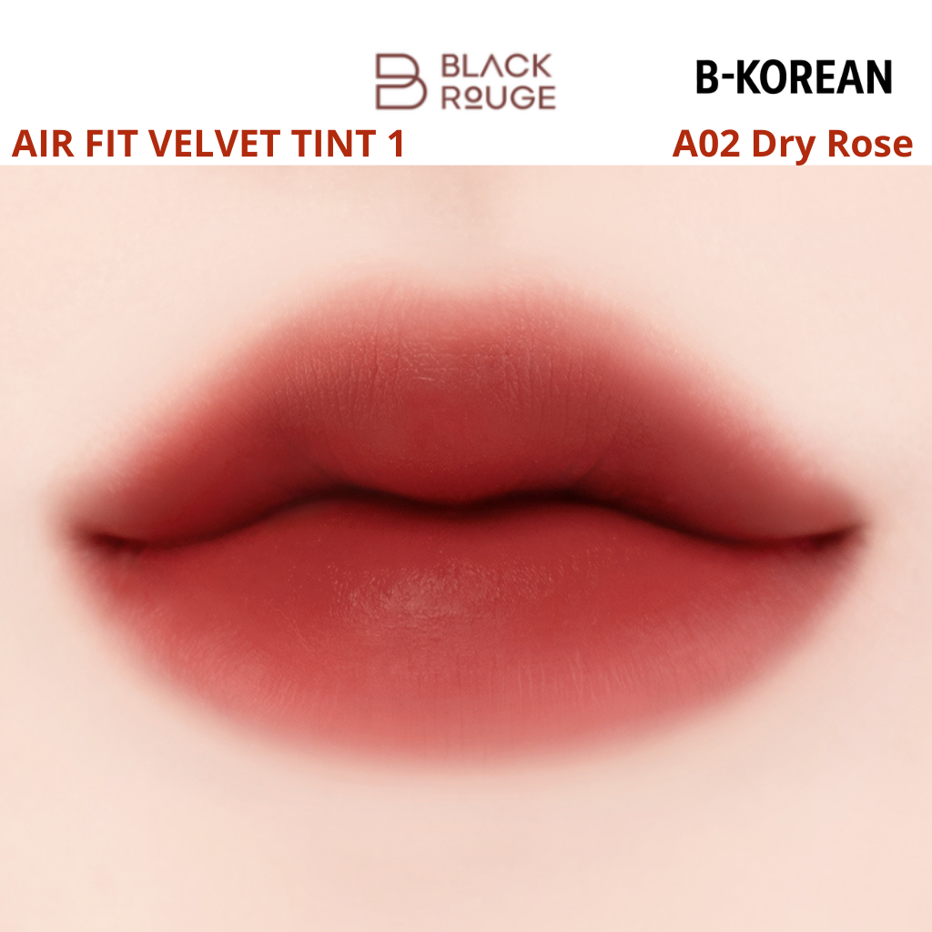 Black Rouge Air Fit Velvet Tint 1- A02 Dry Rose-