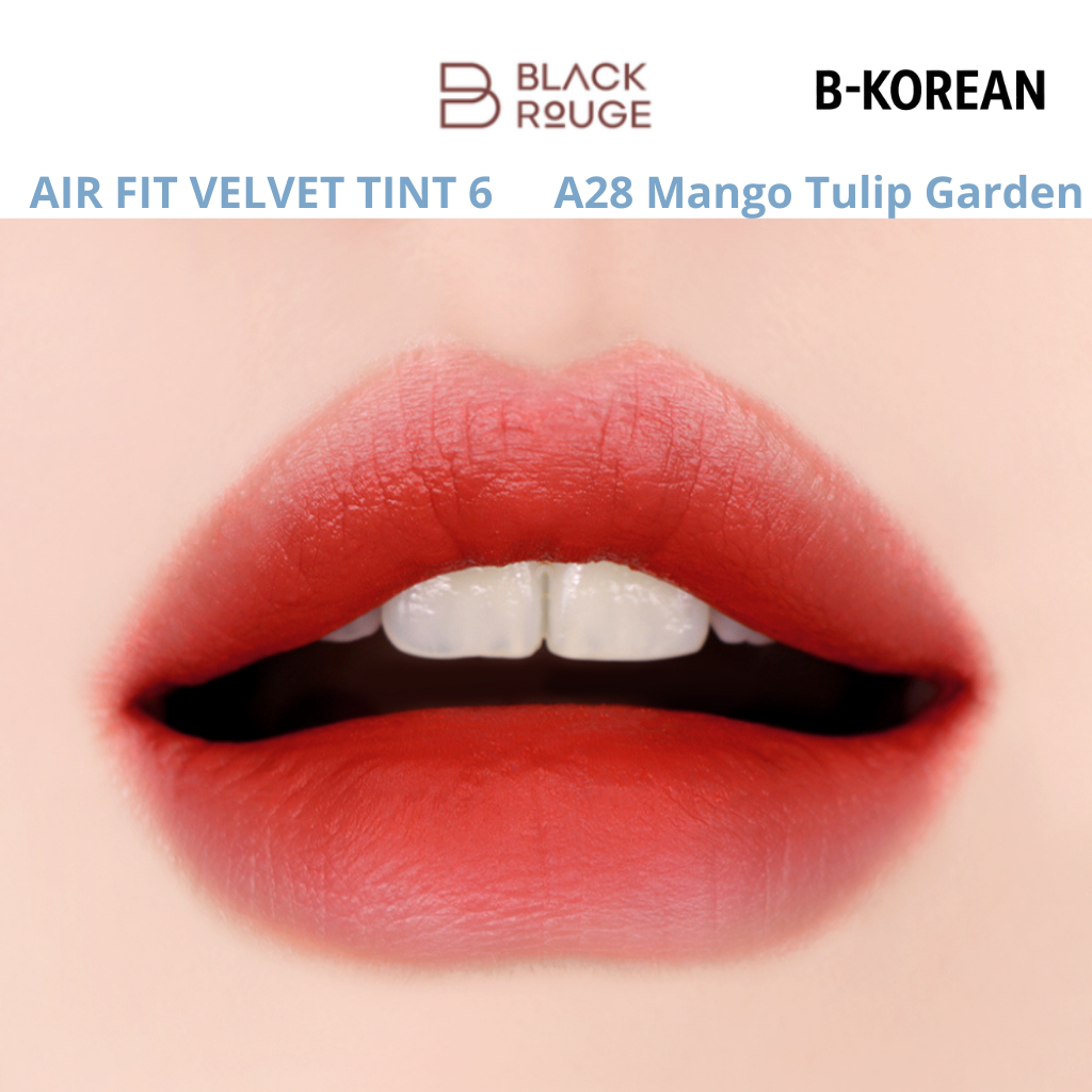 Black Rouge Air Fit Velvet Tint 6 - A28 Mango Tulip Garden -بلاك روج إير فيت فيلفيت تينت