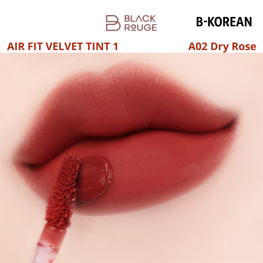 Black Rouge Air Fit Velvet Tint 1- A02 Dry Rose-