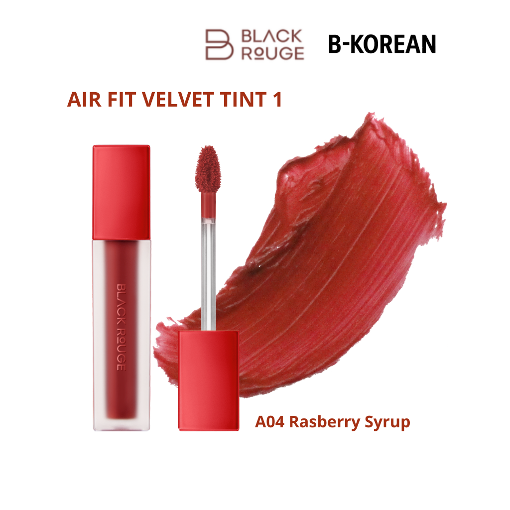 Black Rouge Air Fit Velvet Tint 1 -A04 Rasberry Syrup -بلاك روج إير فيت فيلفيت تينت  