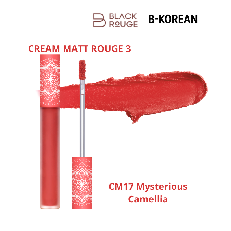 CREAM MATT ROUGE 3 - CM17 Mysterious Camellia - بلاك روج كريم مات روج 3