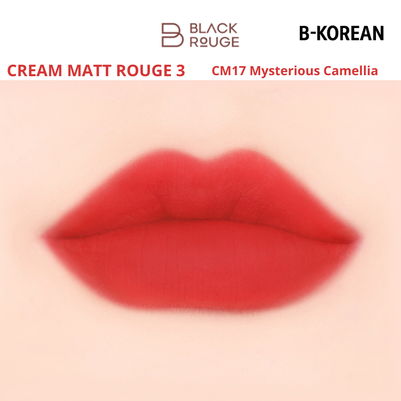 CREAM MATT ROUGE 3 - CM17 Mysterious Camellia -  بلاك روج كريم مات روج 3