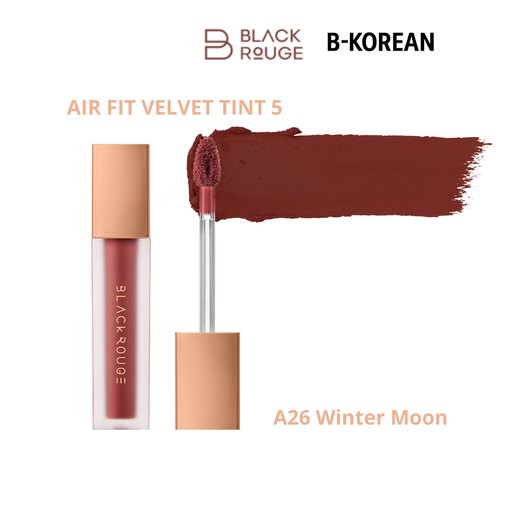 Black Rouge Air Fit Velvet Tint 5 - A26 Winter Moon -بلاك روج إير فيت فيلفيت تينت