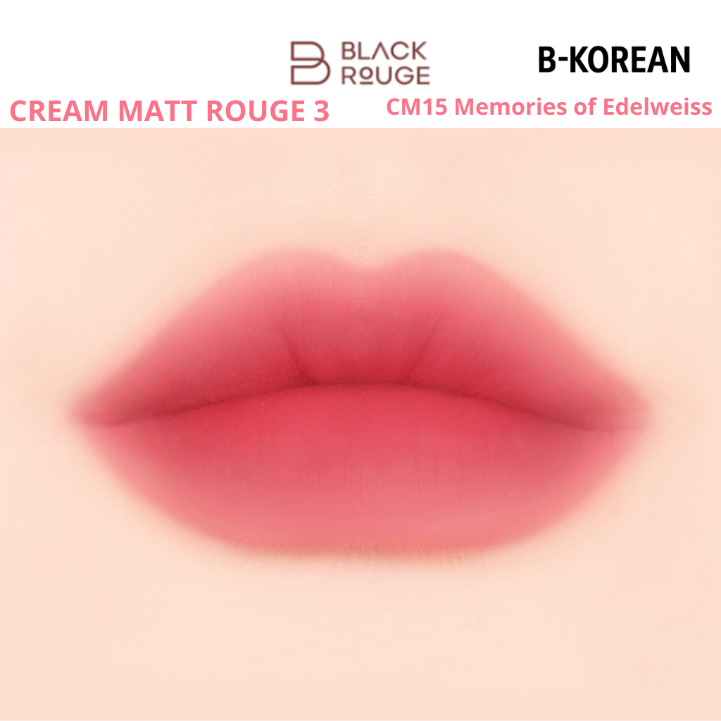 CREAM MATT ROUGE 3 -  CM15 Memories of Edelweiss -  بلاك روج كريم مات روج 3