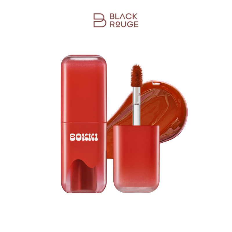 BLACK ROUGE - Glow Bokki Tint - GB02 Burnt Tomato -أحمر شفاه أسود - لون بوكي المتوهج