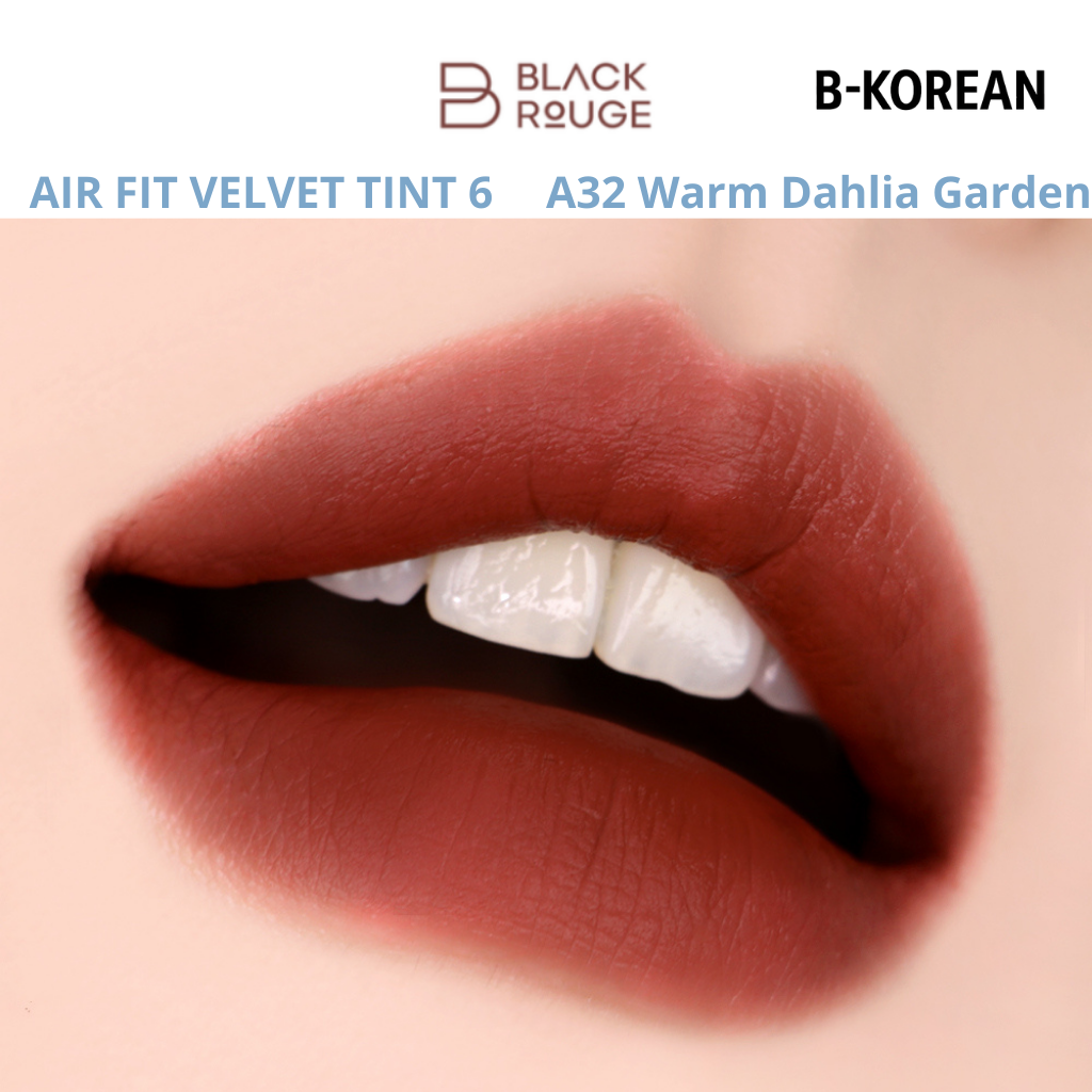 Black Rouge Air Fit Velvet Tint 6 - A32 Warm Dahlia Garden-بلاك روج إير فيت فيلفيت تينت