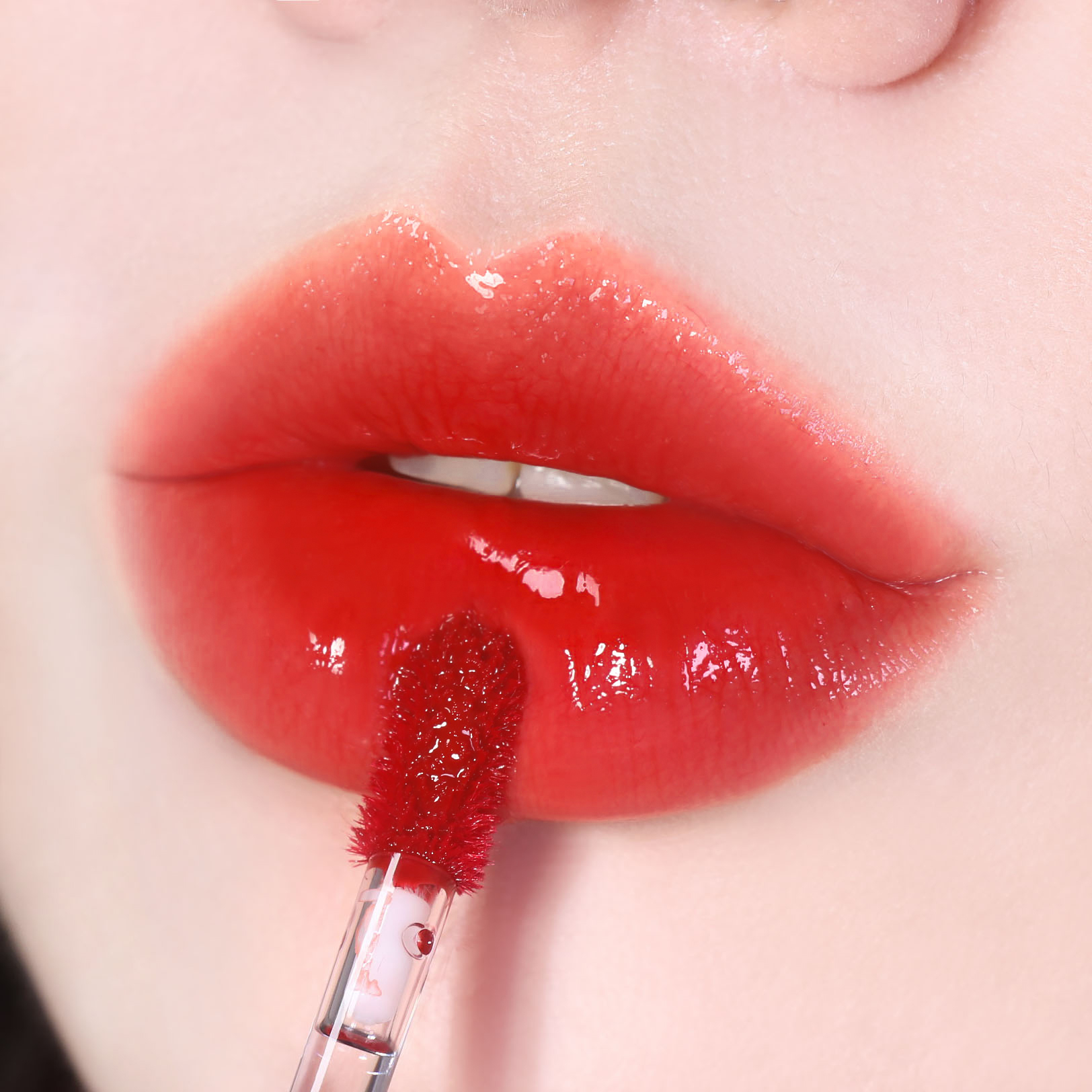 BLACK ROUGE - Glow Bokki Tint - GB01 Pepper Red -أحمر شفاه أسود - لون بوكي المتوهج