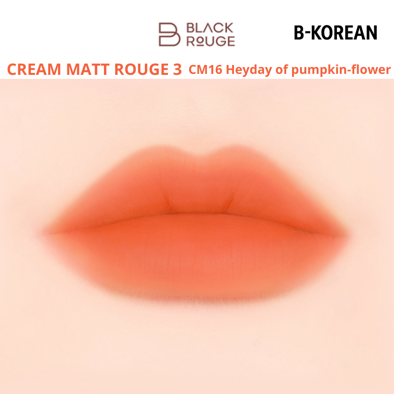CREAM MATT ROUGE 3 - CM16 Heyday of pumpkin-flower -  بلاك روج كريم مات روج 3