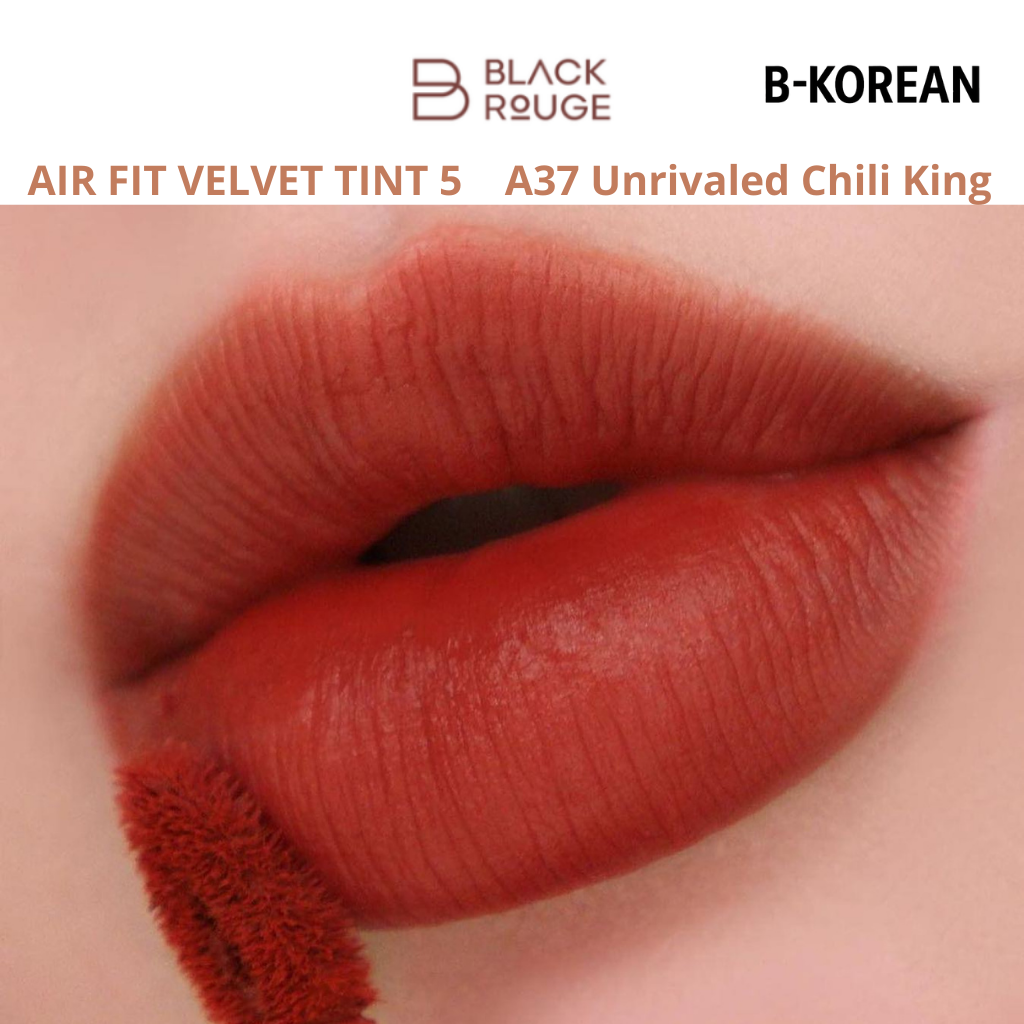 Black Rouge Air Fit Velvet Tint 7 -A37 Unrivaled Chili King -بلاك روج إير فيت فيلفيت تينت