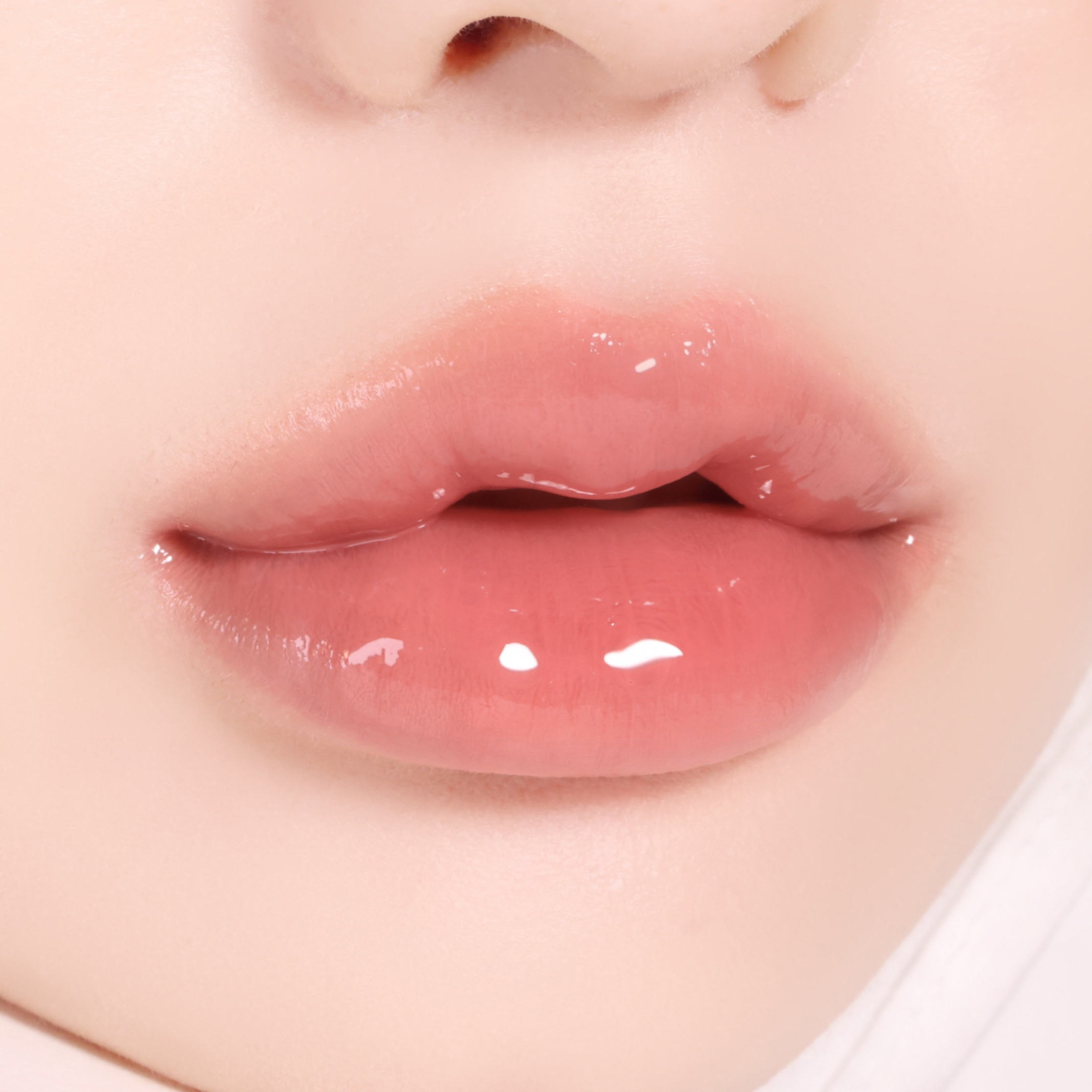 BLACK ROUGE - Chewy Lip Glaze - GZ01 Peach Blossom - أحمر شفاه أسود - ملمع شفاه مطاطي