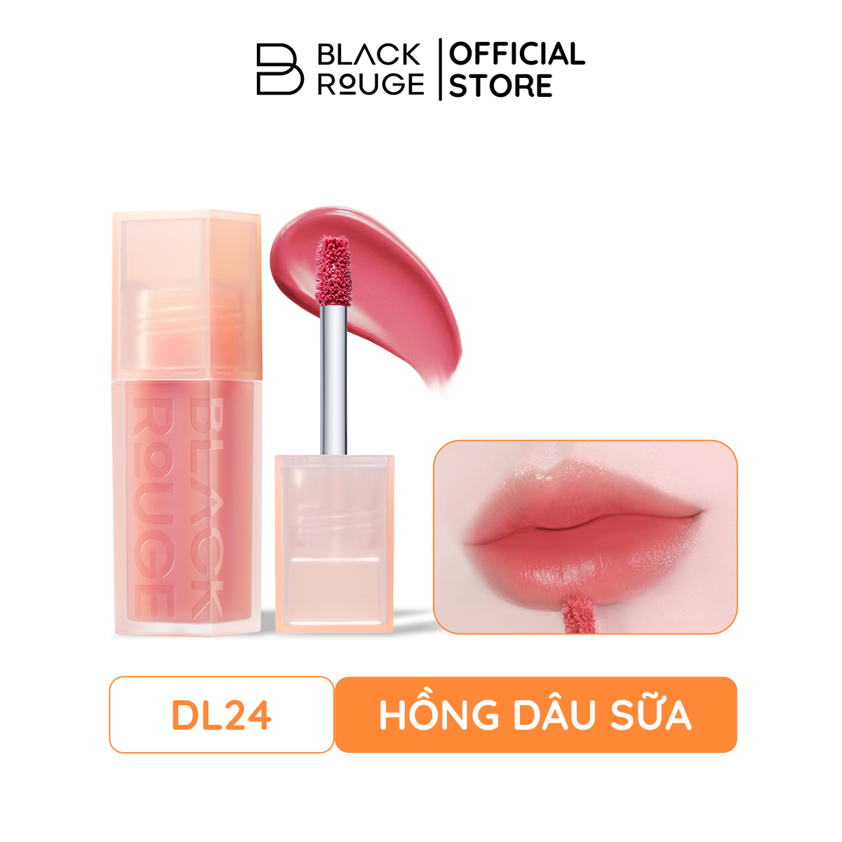  BLACK ROUGE DOUBLE LAYER OVER VELVET 4 - DL24 Whipping Berry -أحمر شفاه أسود مزدوج الطبقات على المخمل الإصدار الرابع