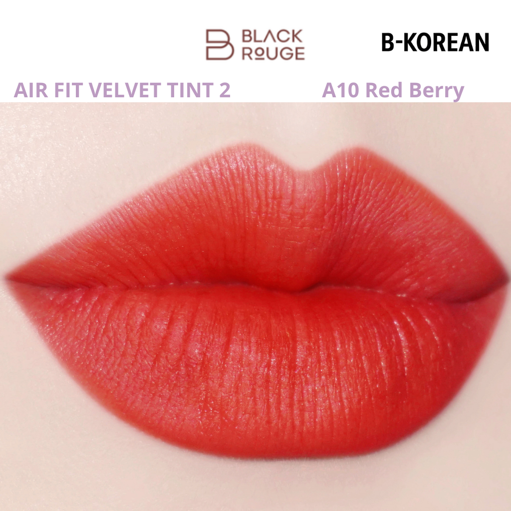 Black Rouge Air Fit Velvet Tint 2 - A10 Red Berry   -بلاك روج إير فيت فيلفيت تينت