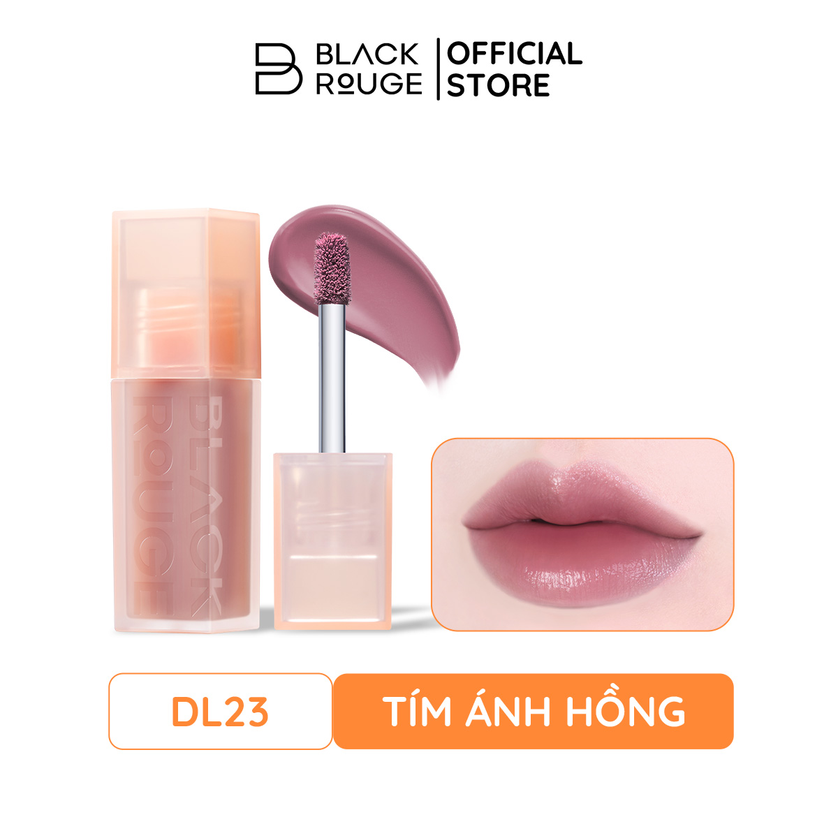  BLACK ROUGE DOUBLE LAYER OVER VELVET 4 - DL23 Pale Plum -أحمر شفاه أسود مزدوج الطبقات على المخمل الإصدار الرابع