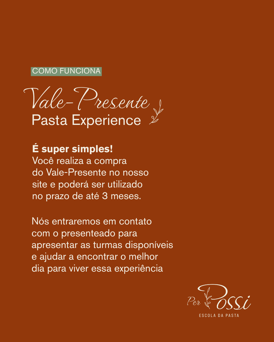 Vale-Presente Pasta Experience