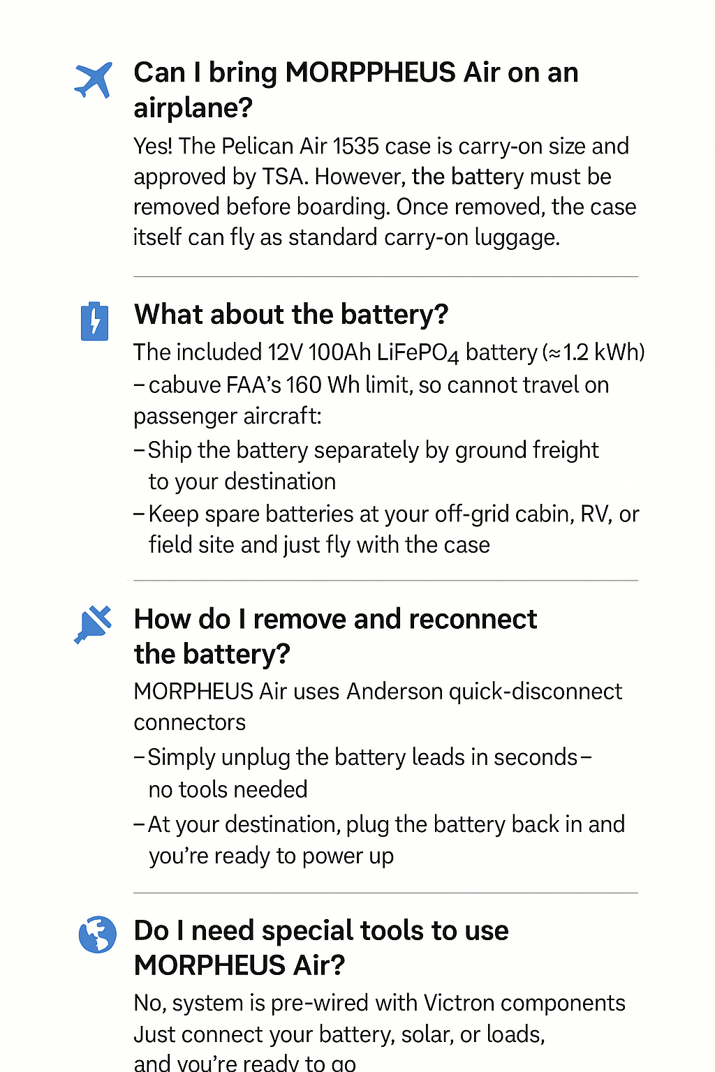 MORPHEUS Air – Portable Power Independence Kit (1.2 kWh)