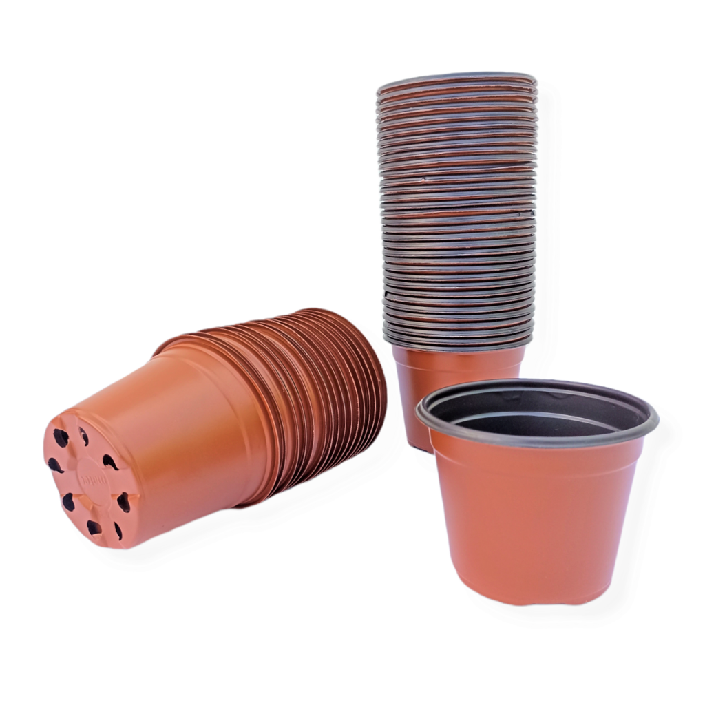 Macetas redondas de plástico flexible