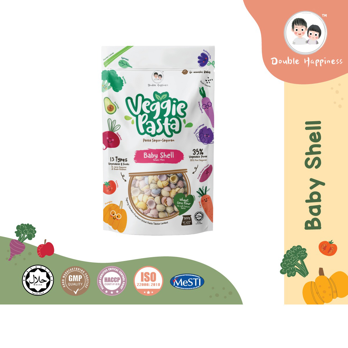 Double Happiness Veggie Pasta 300g