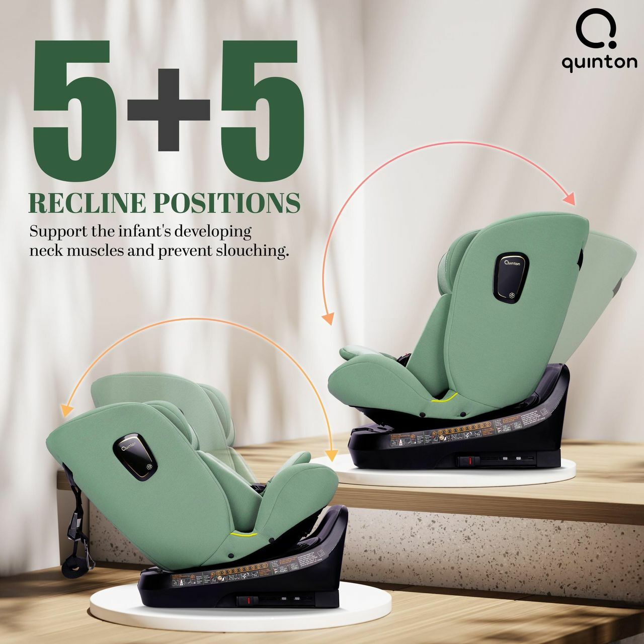 Quinton i-smart 360 Child Safety Seat (Tea Green)