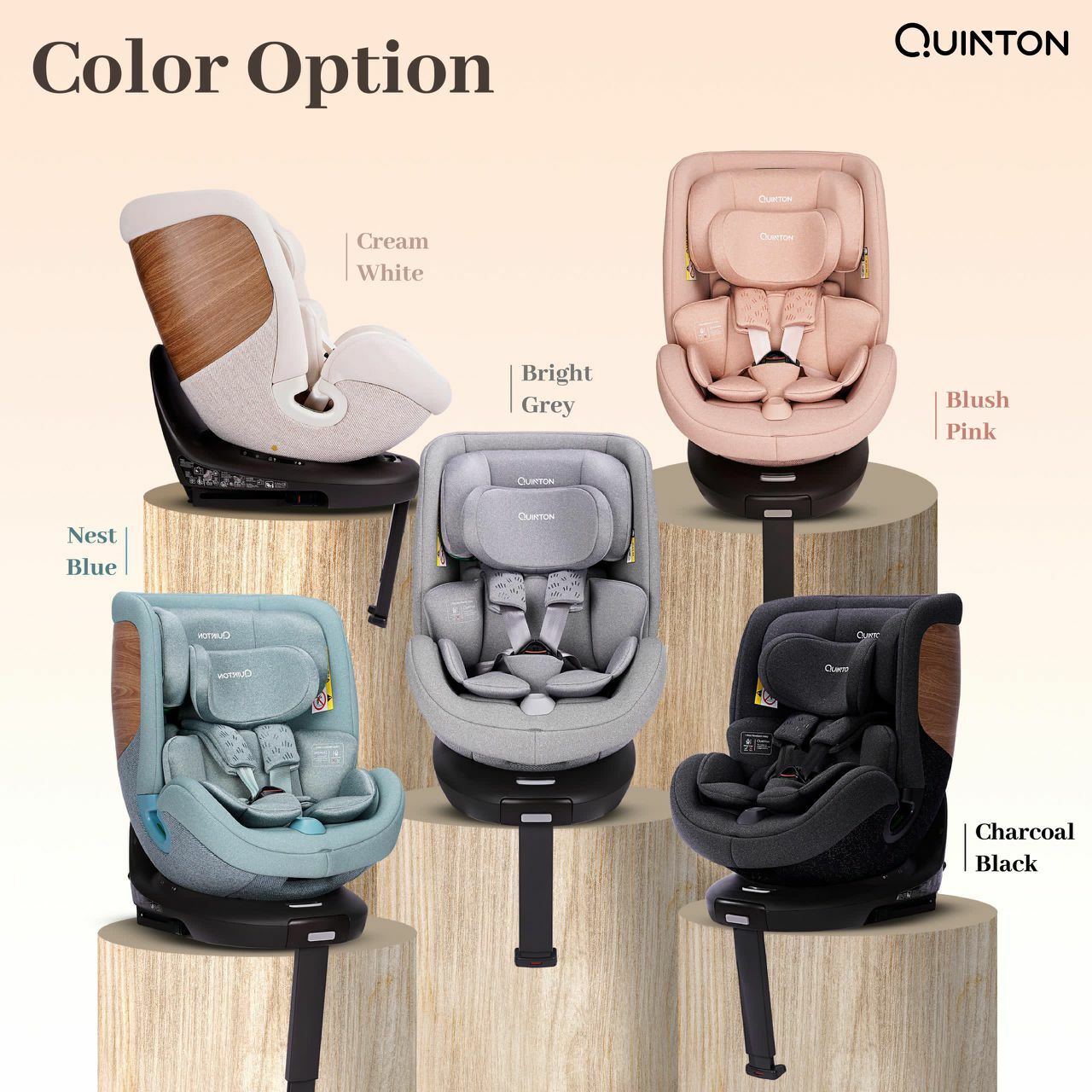 Quinton Maple 360 Car Seat (Cream White)
